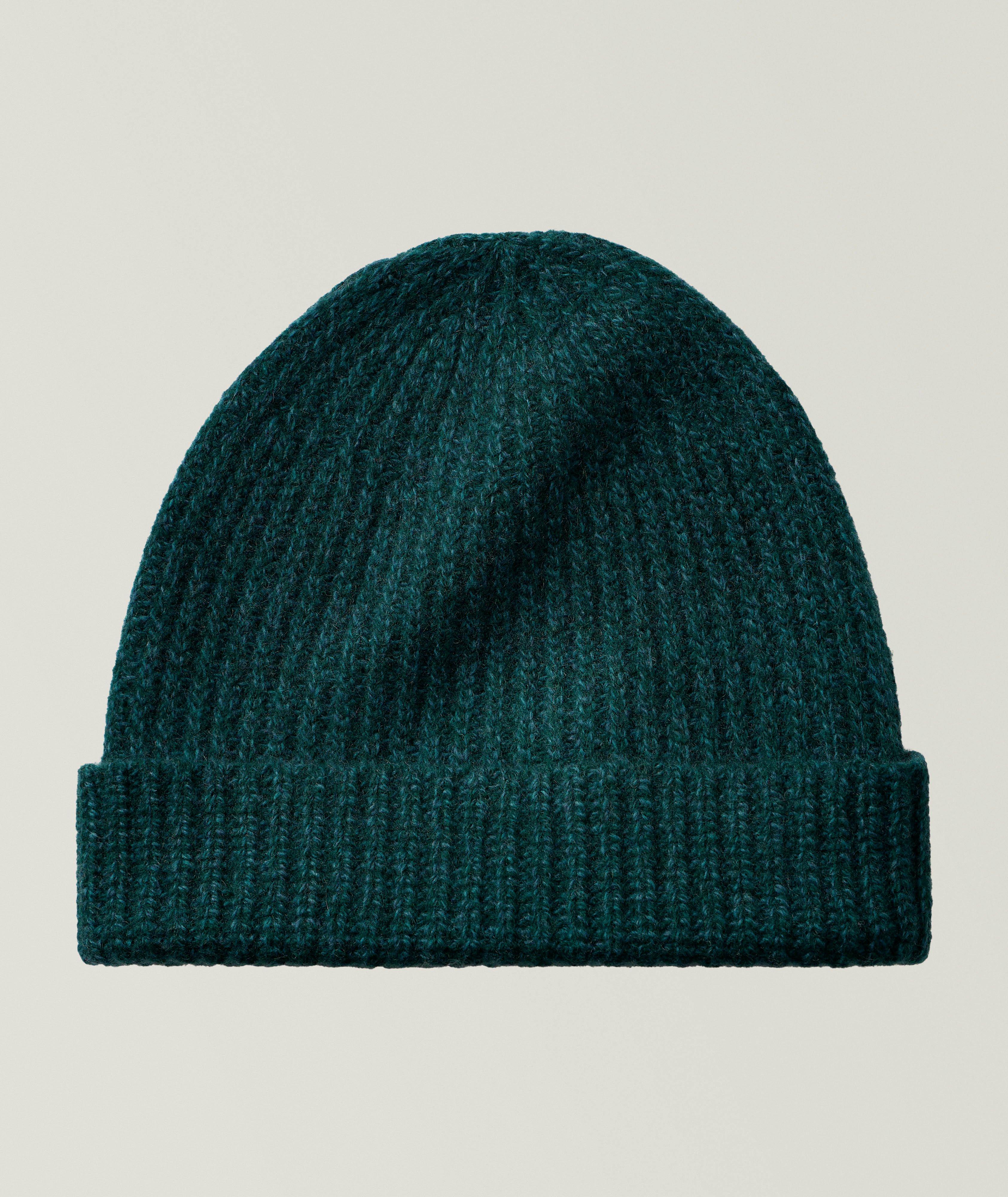 Mélange Ribbed Merino Wool-Cashmere Beanie image 0