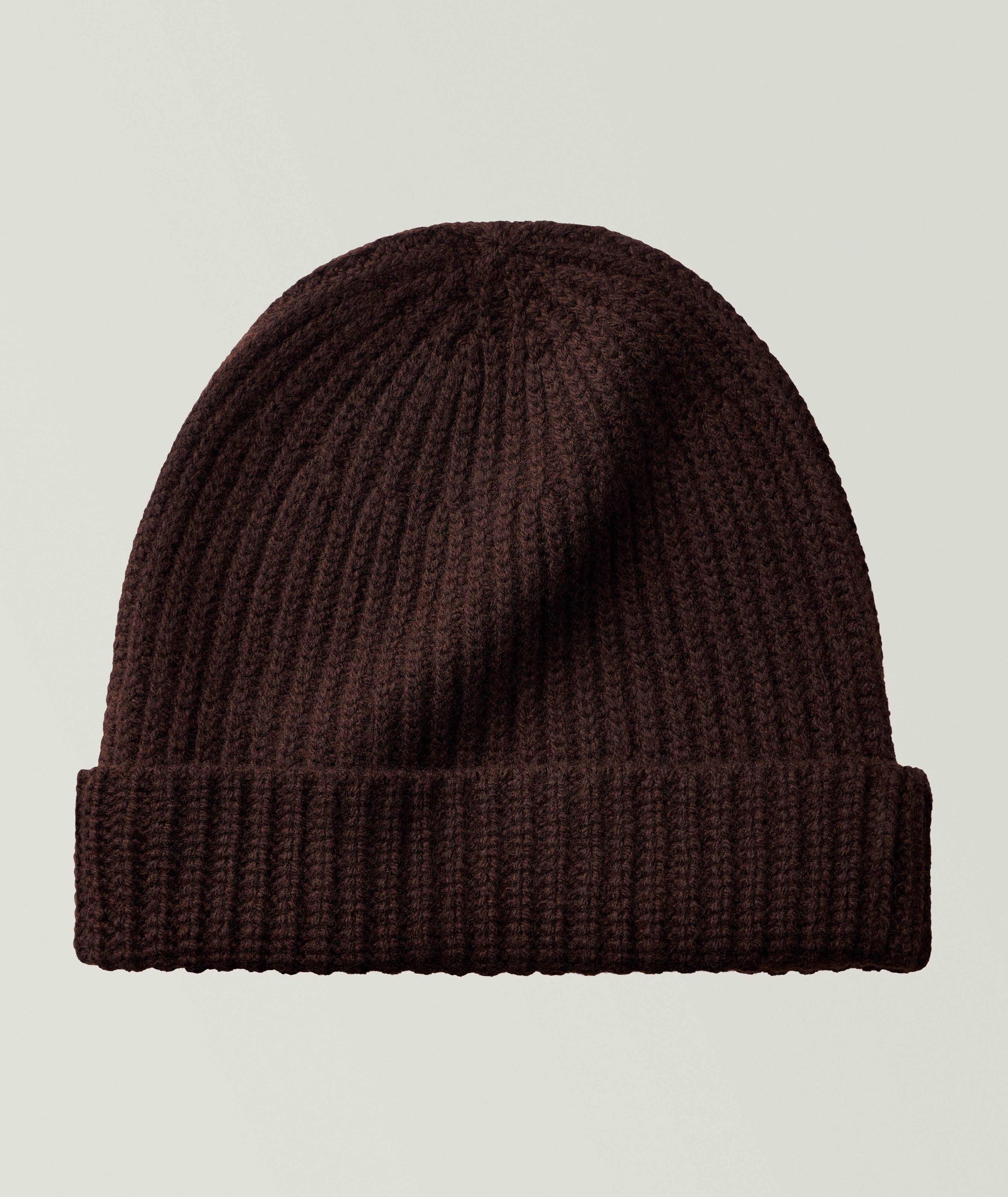 Mélange Ribbed Merino Wool-Cashmere Beanie image 0