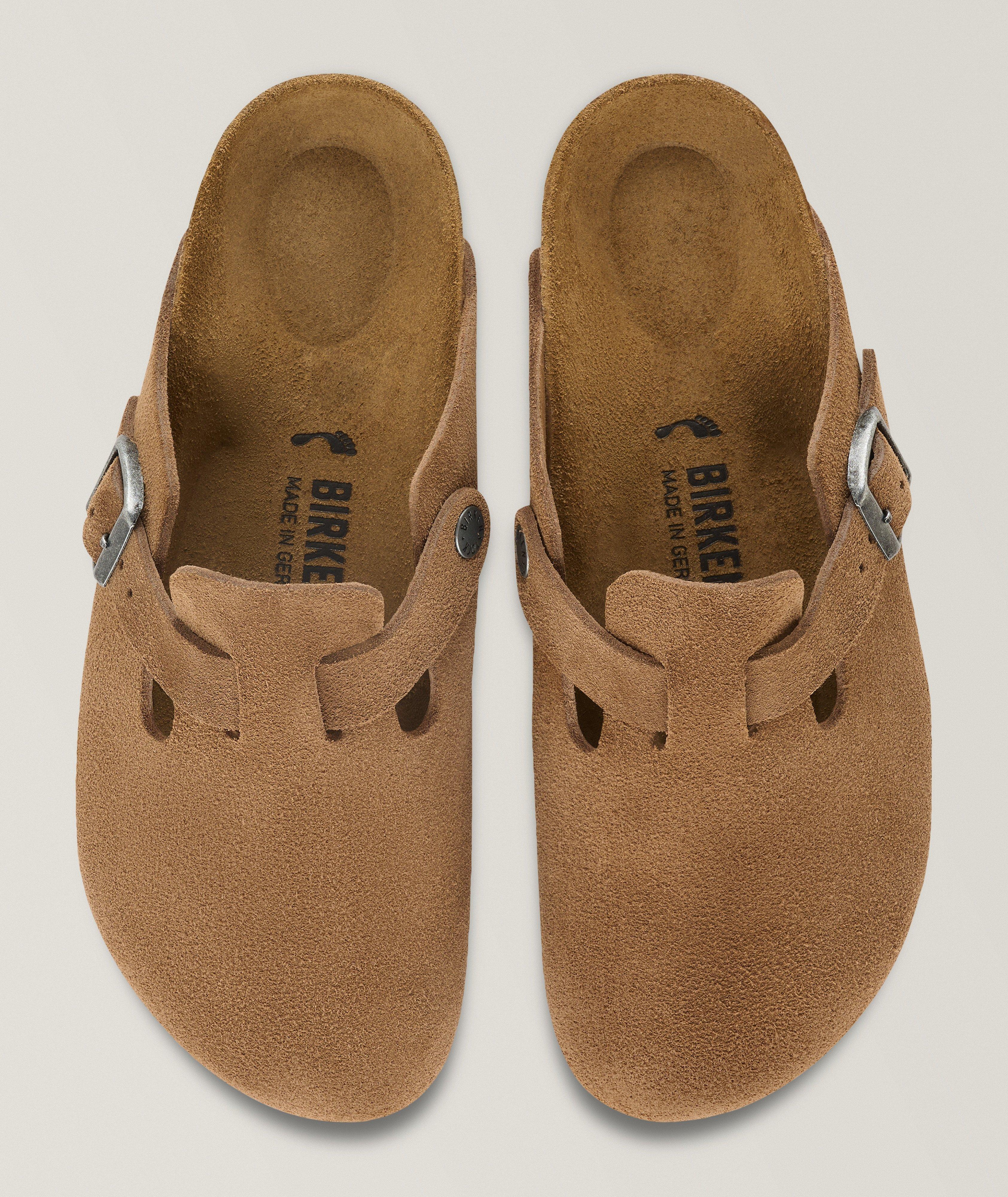 Boston Soft Footbed Suede Leather Mules image 1