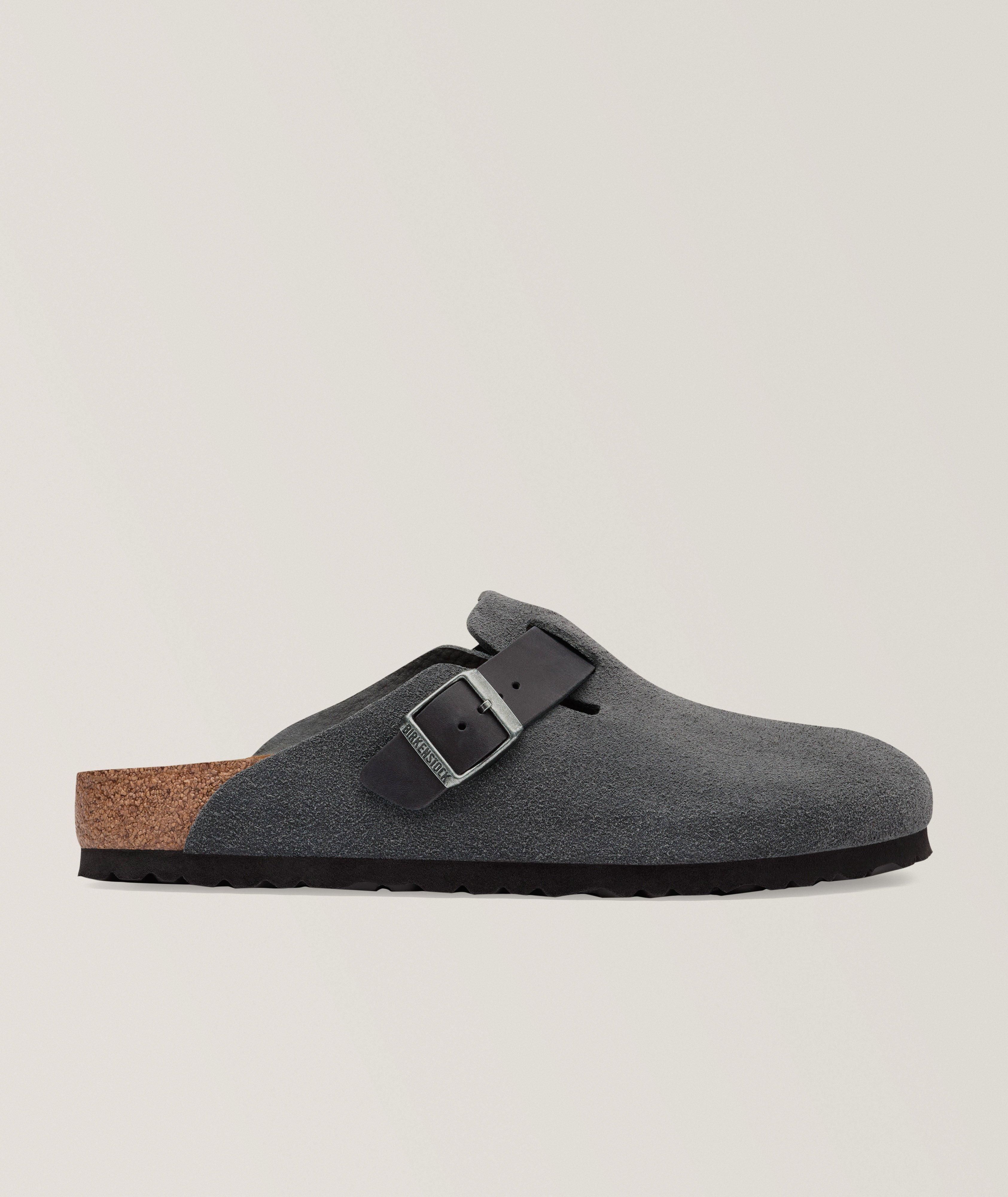 Boston Soft Footbed Suede Leather Mules image 0