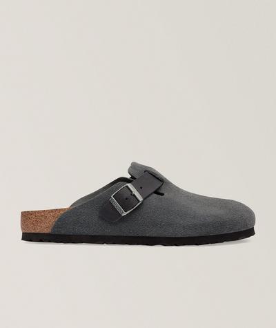 Birkenstock - Boston Soft Footbed Suede Leather Mules