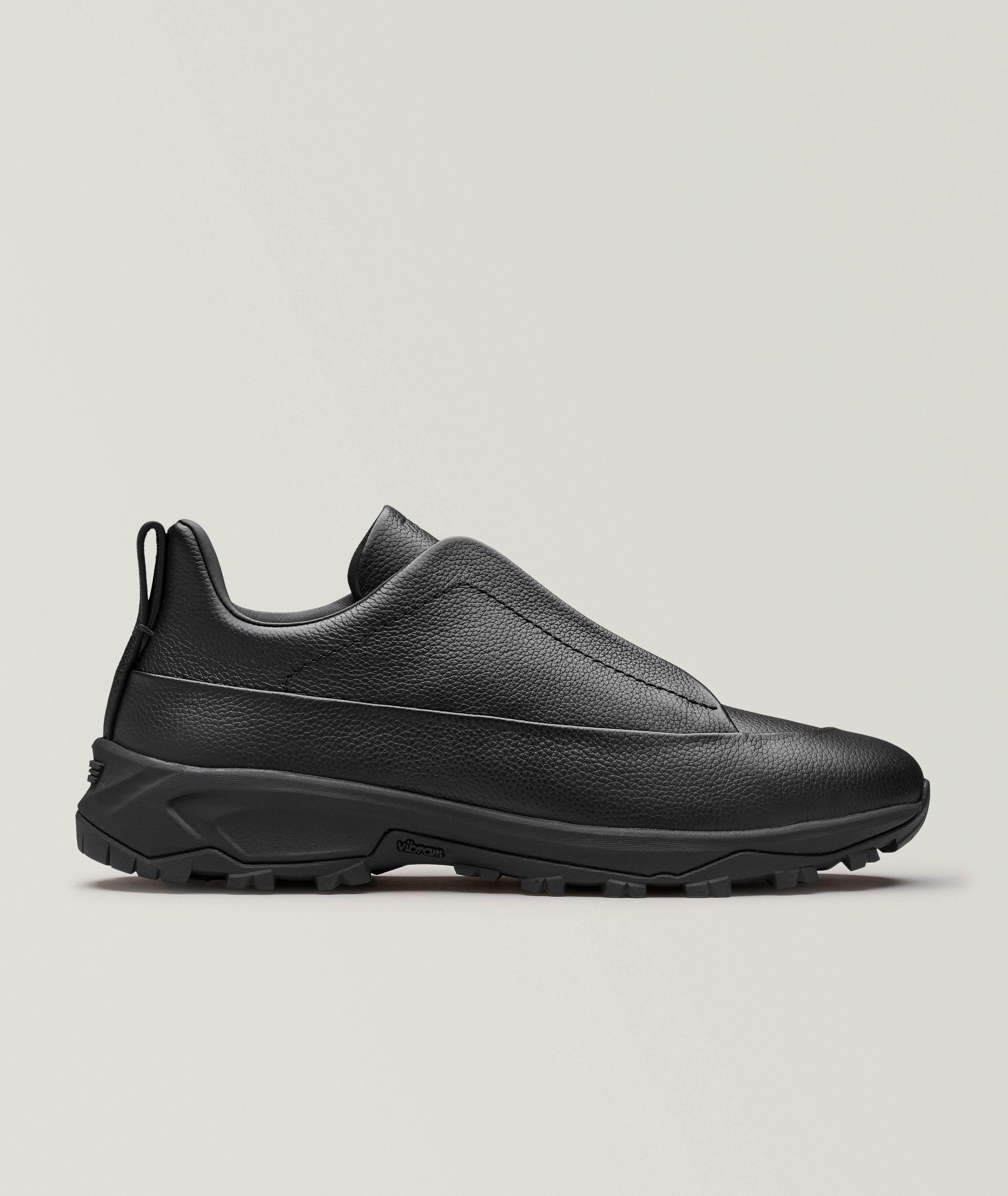 ZEGNA Monte Triple Stitch Leather Sneakers