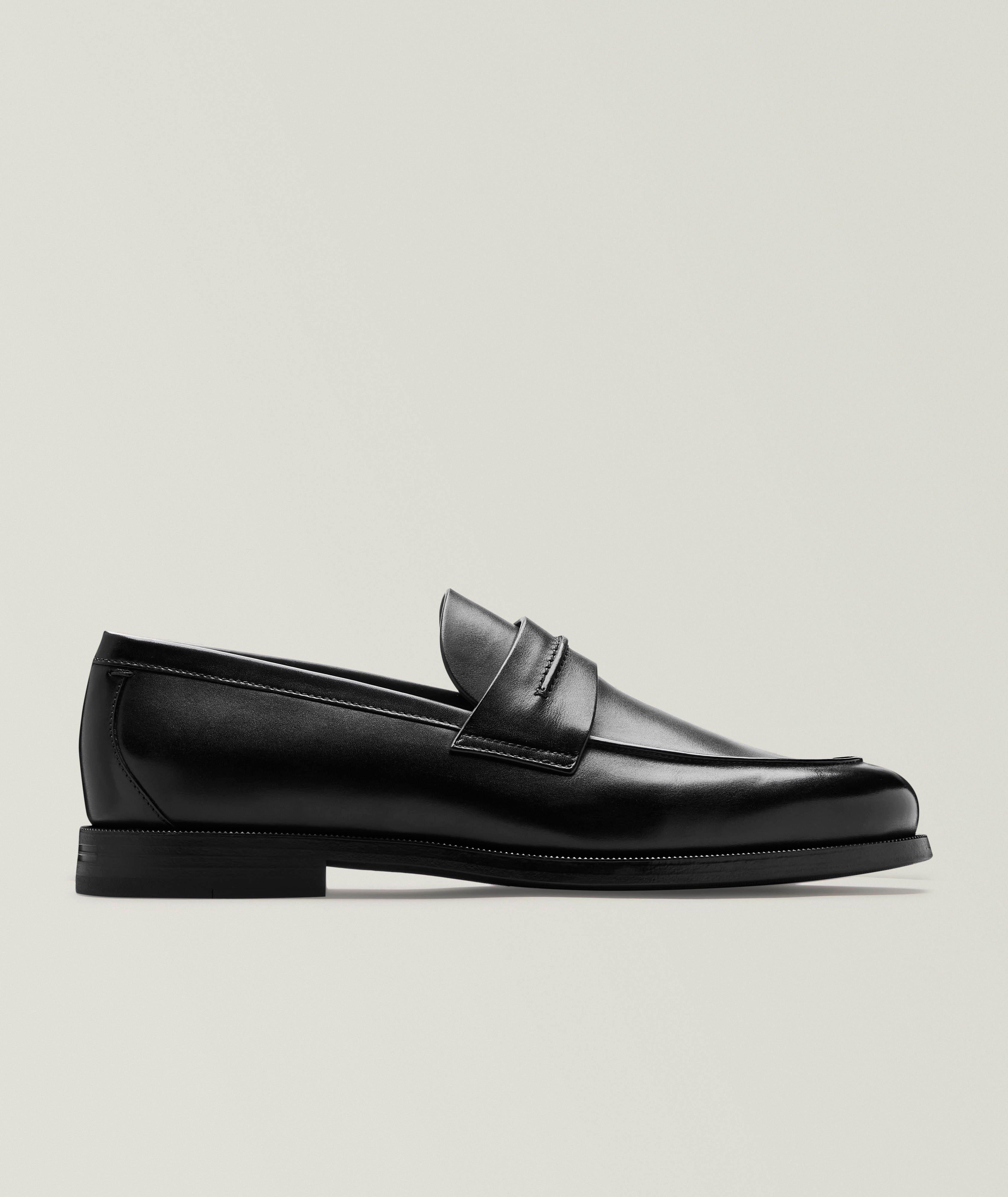 ZEGNA Corso Leather Mocassin Loafers