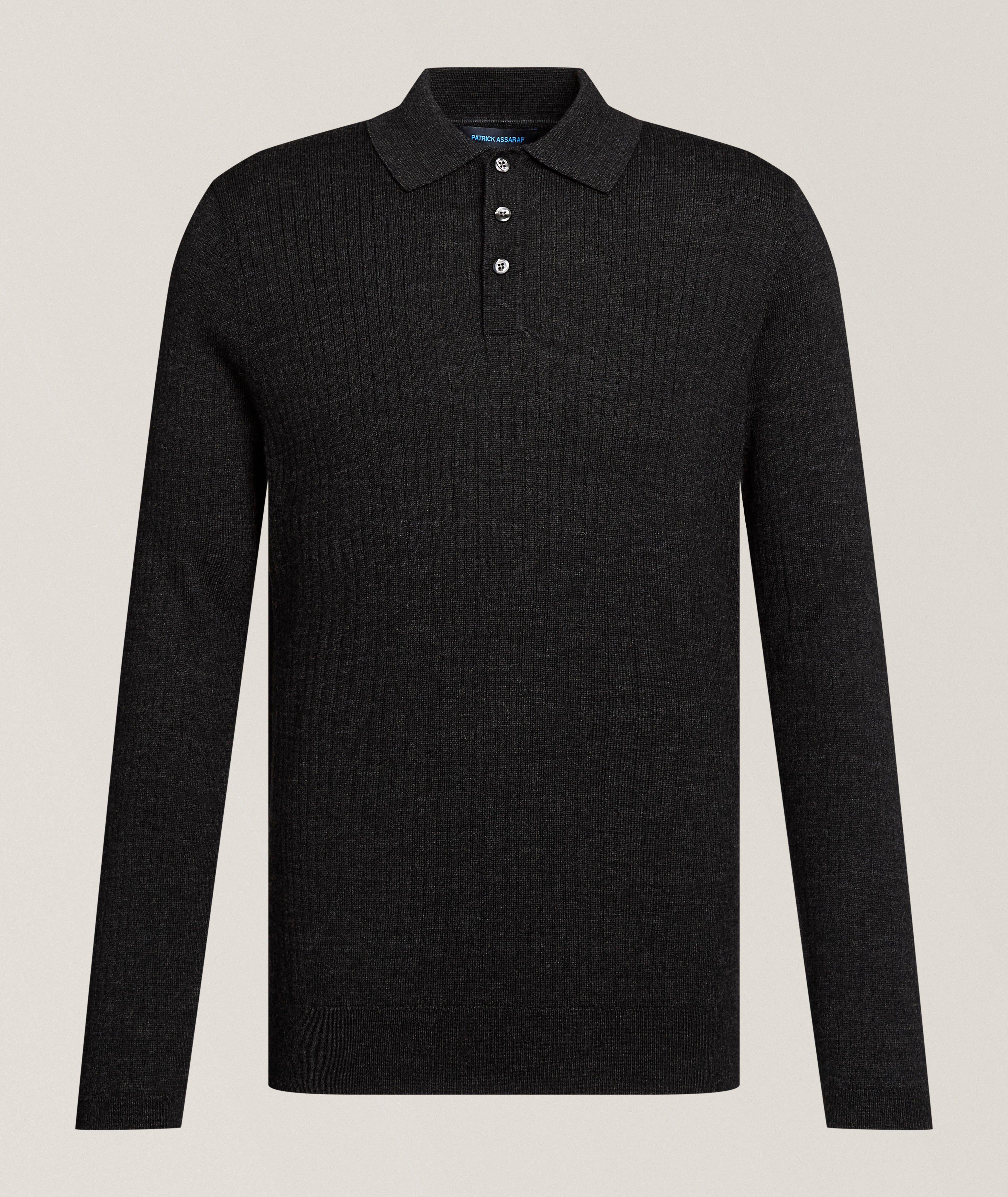 Patrick Assaraf PA BLK NOIR DRP NDLE MRNO POLO