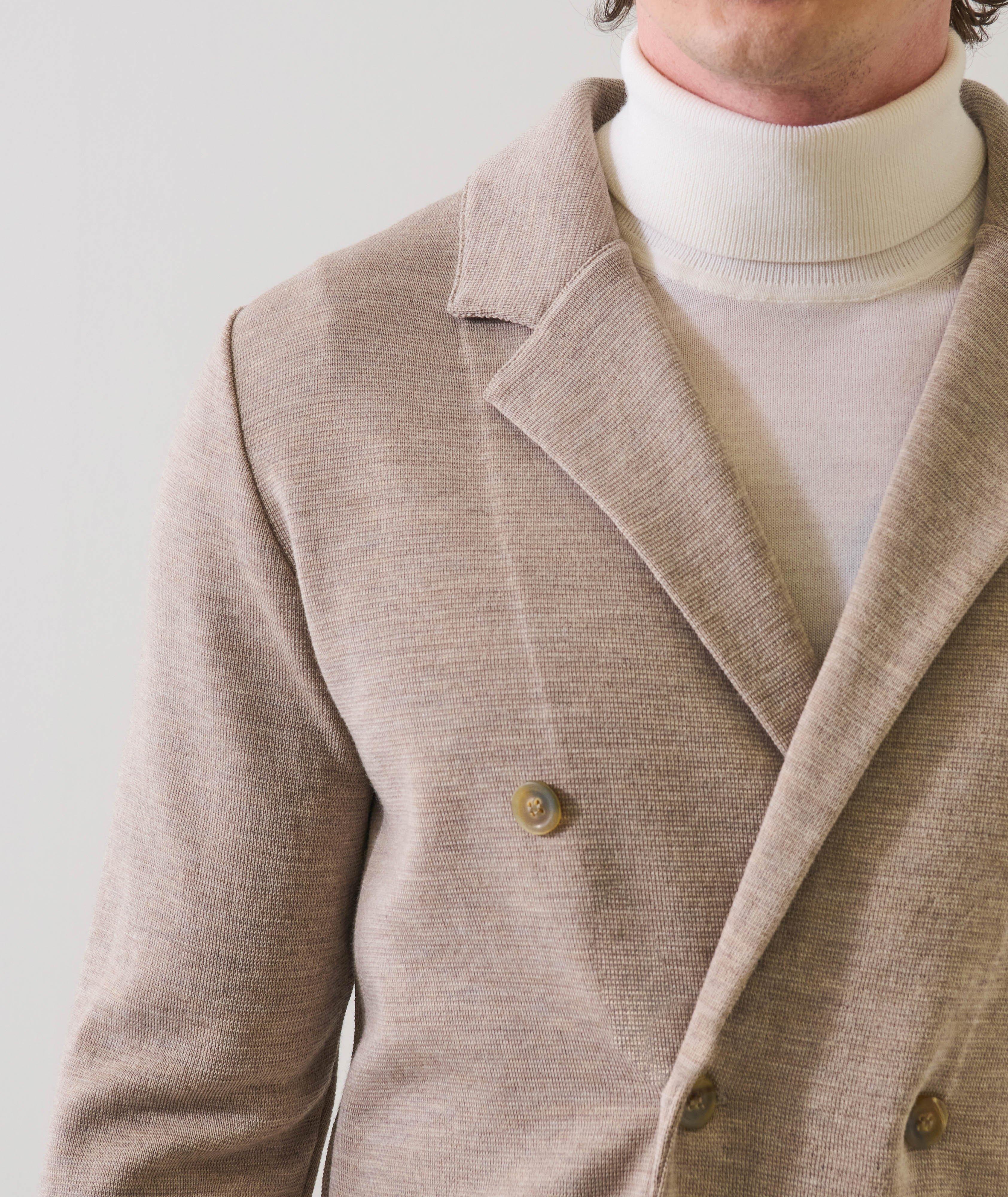 Double-Breasted Knit Sport Jacket image 4