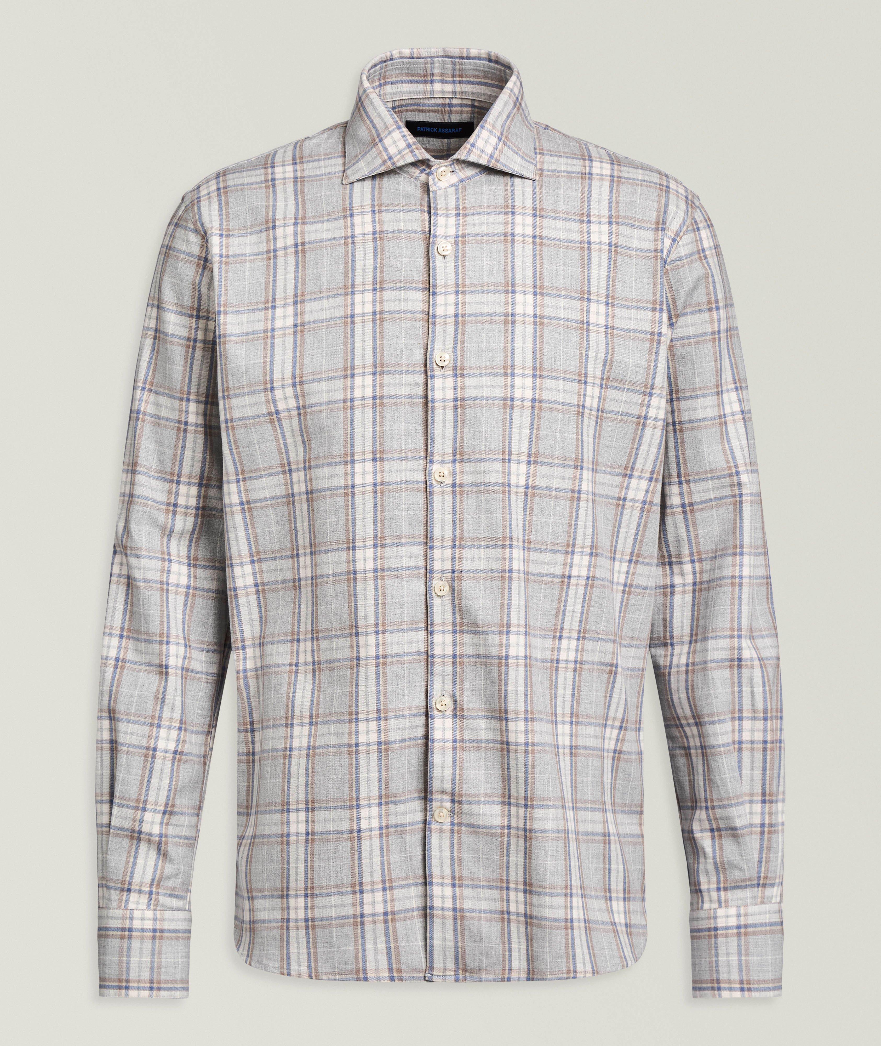 Patrick Assaraf Plaid Cotton Shirt