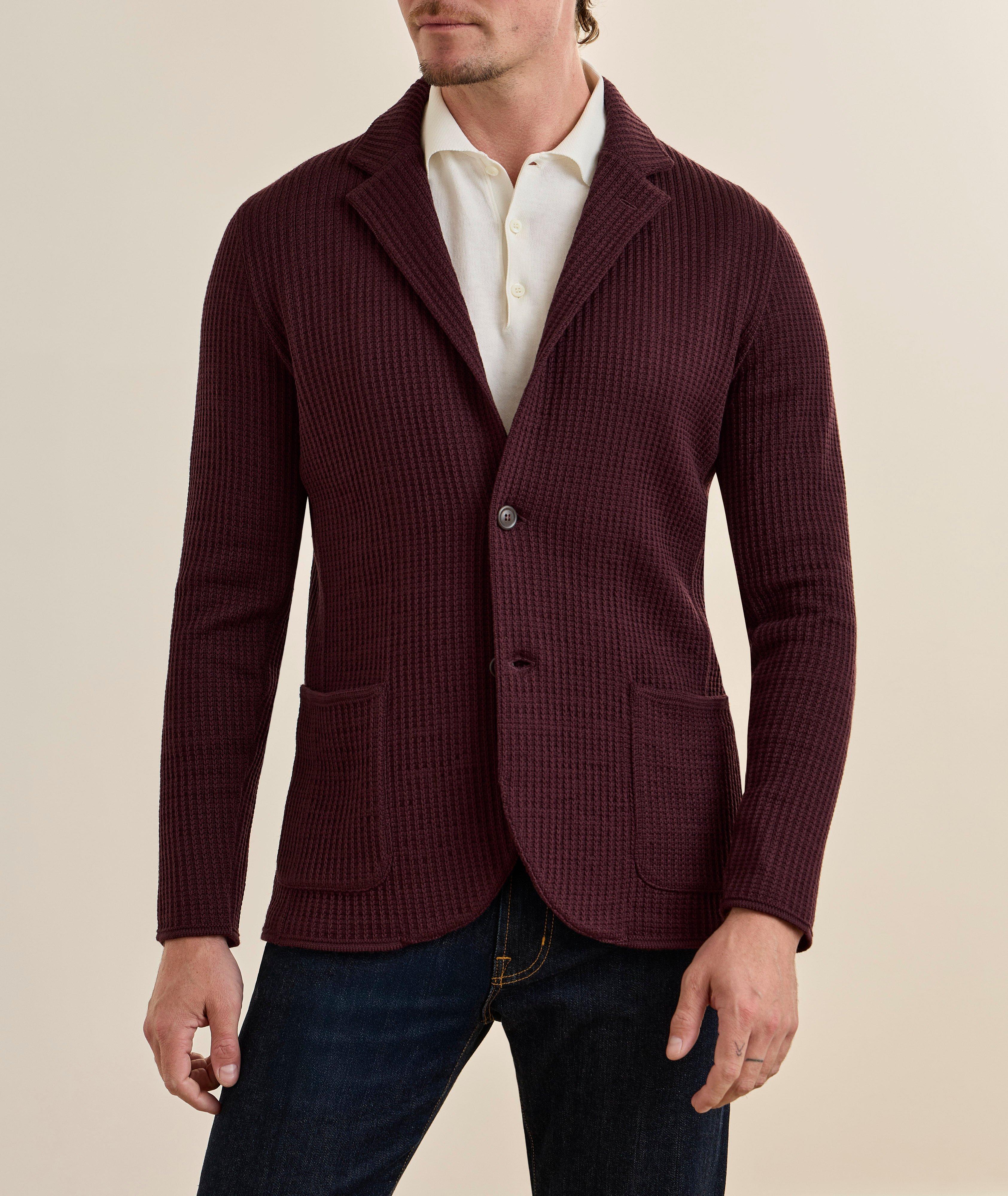 Chain Stitch Merino Knit Sport Jacket image 1