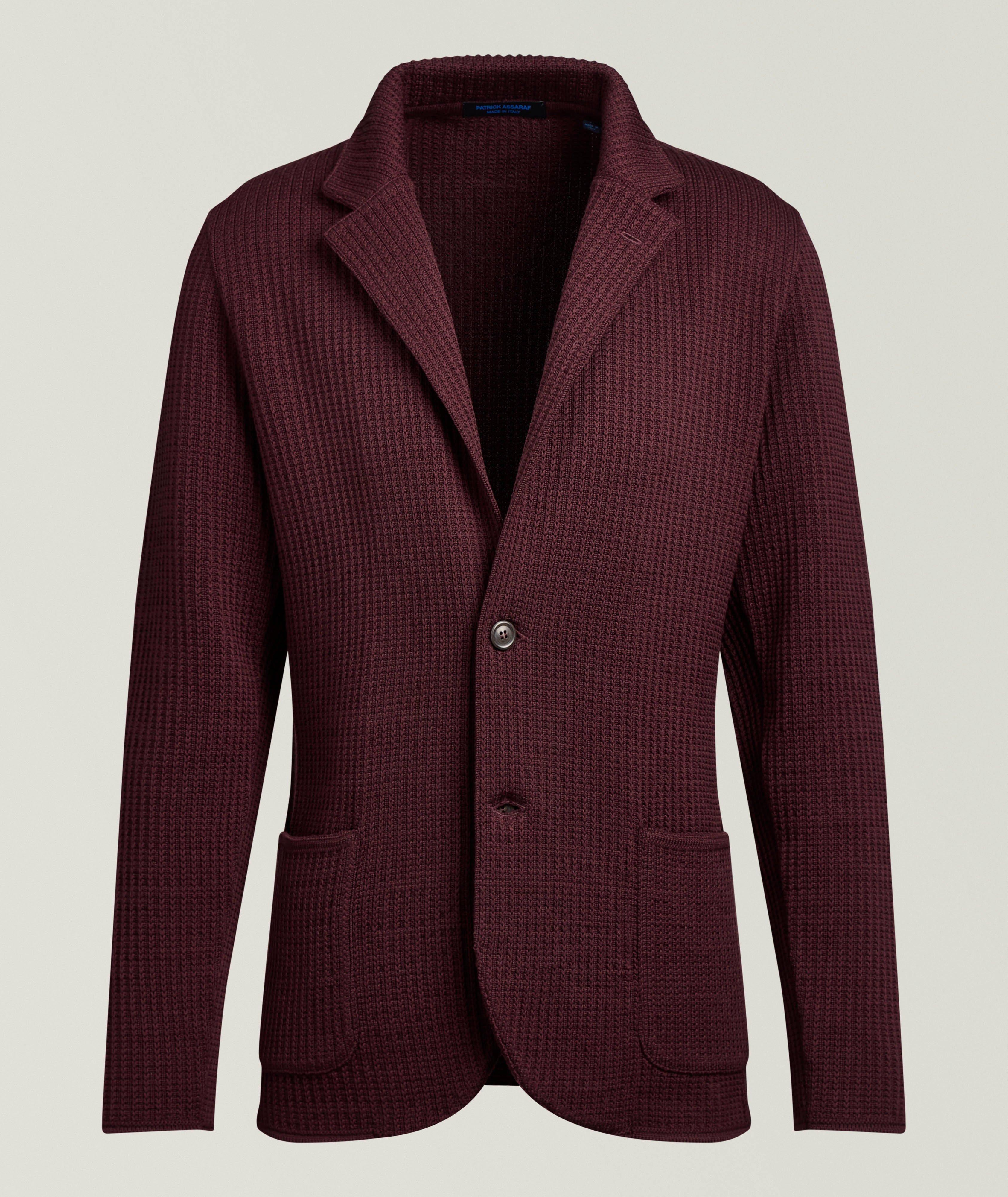 Chain Stitch Merino Knit Sport Jacket image 0