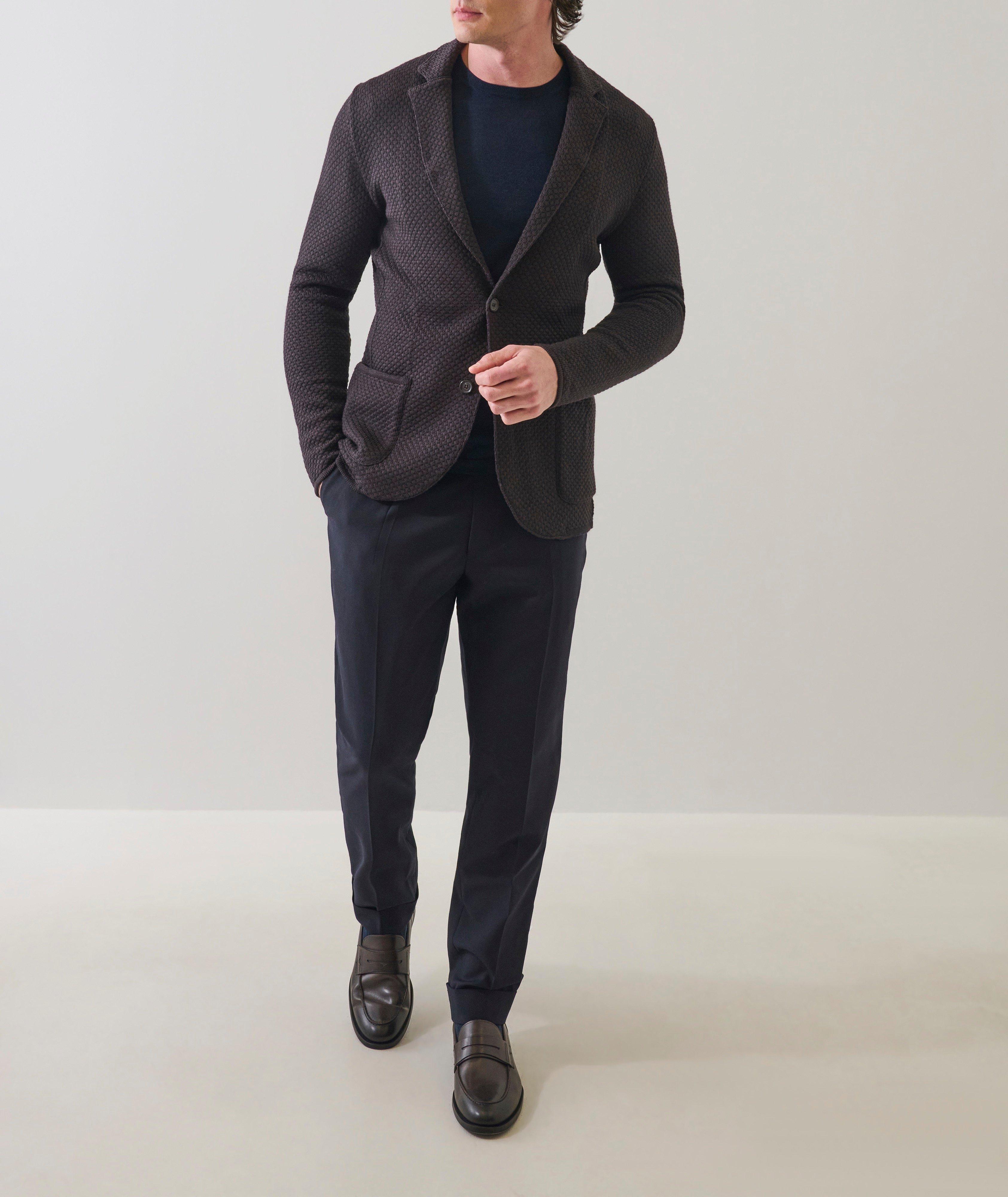 Veston sport tricot point bulle image 5