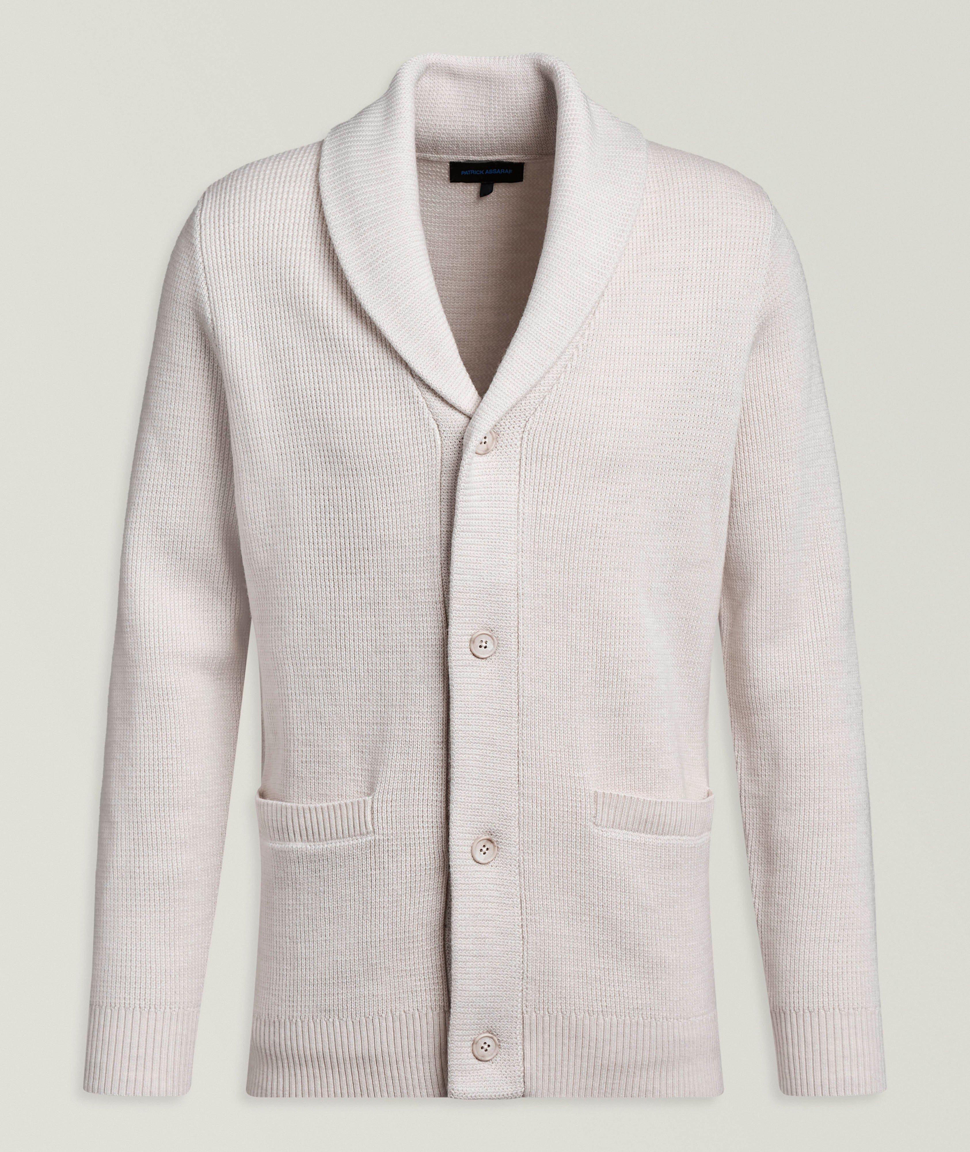 Extrafine Merino Wool Shawl Cardigan image 0