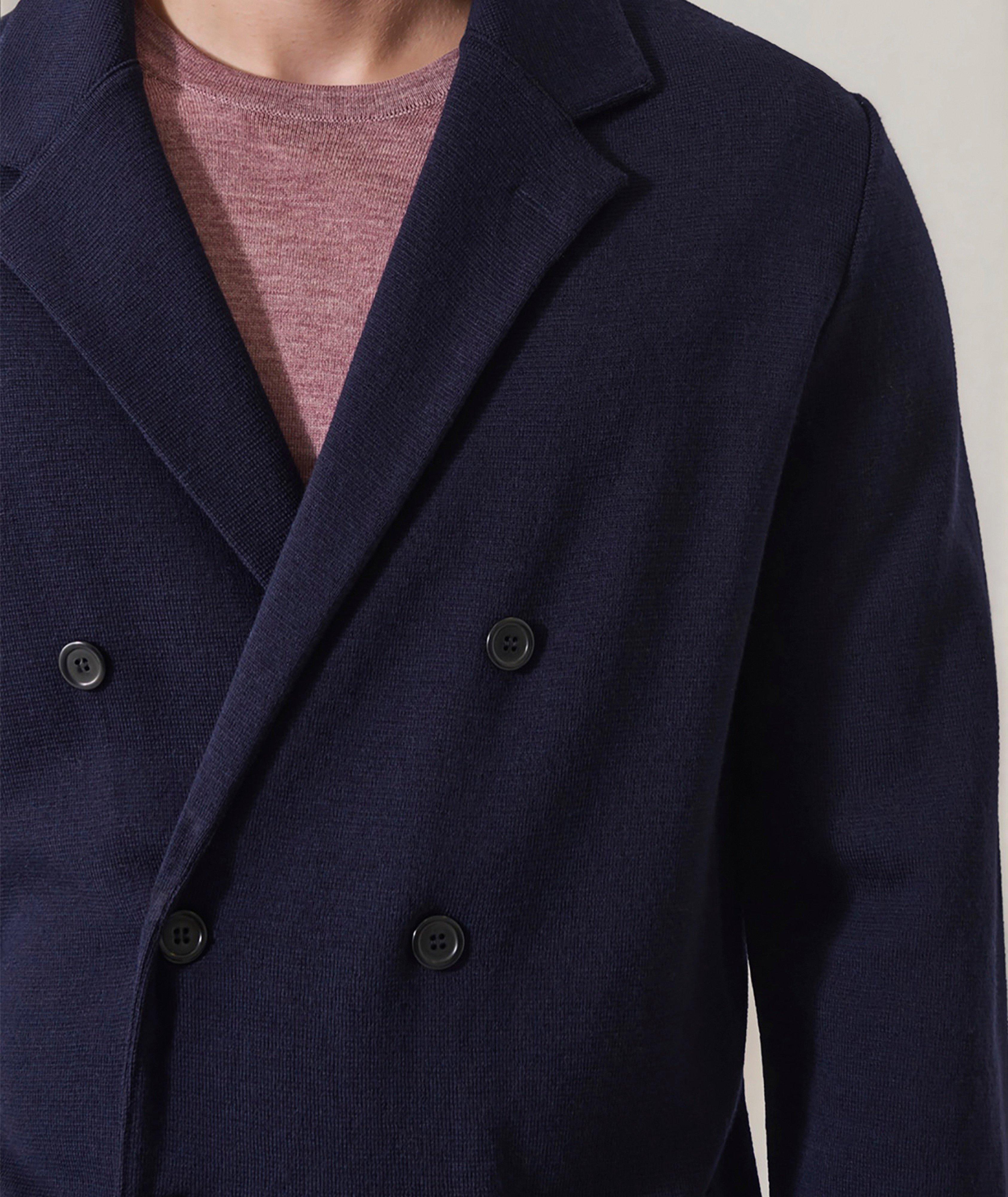 Double-Breasted Knit Sport Jacket image 4