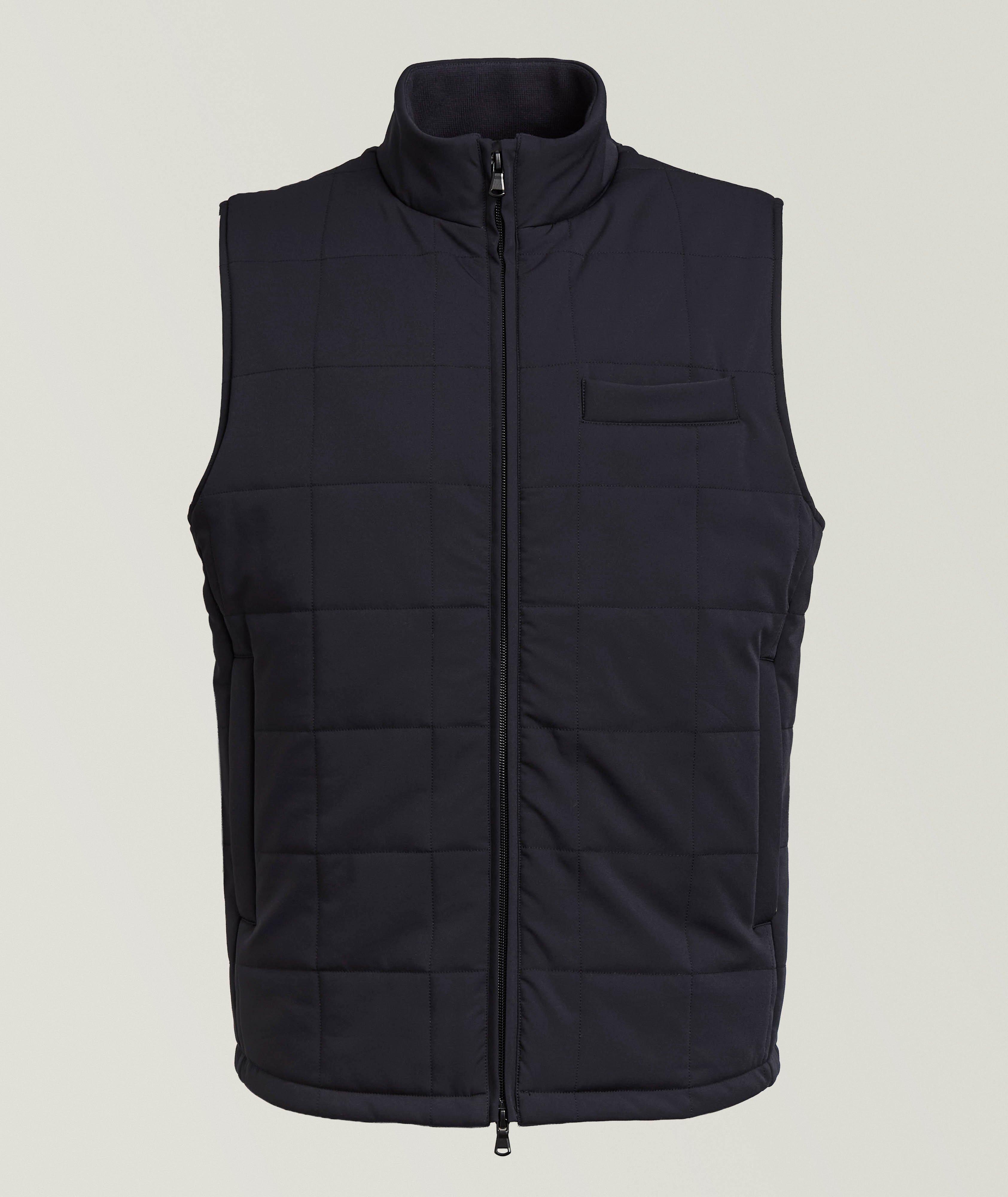 Patrick Assaraf Nucleo Quilted Stretch Nylon Vest