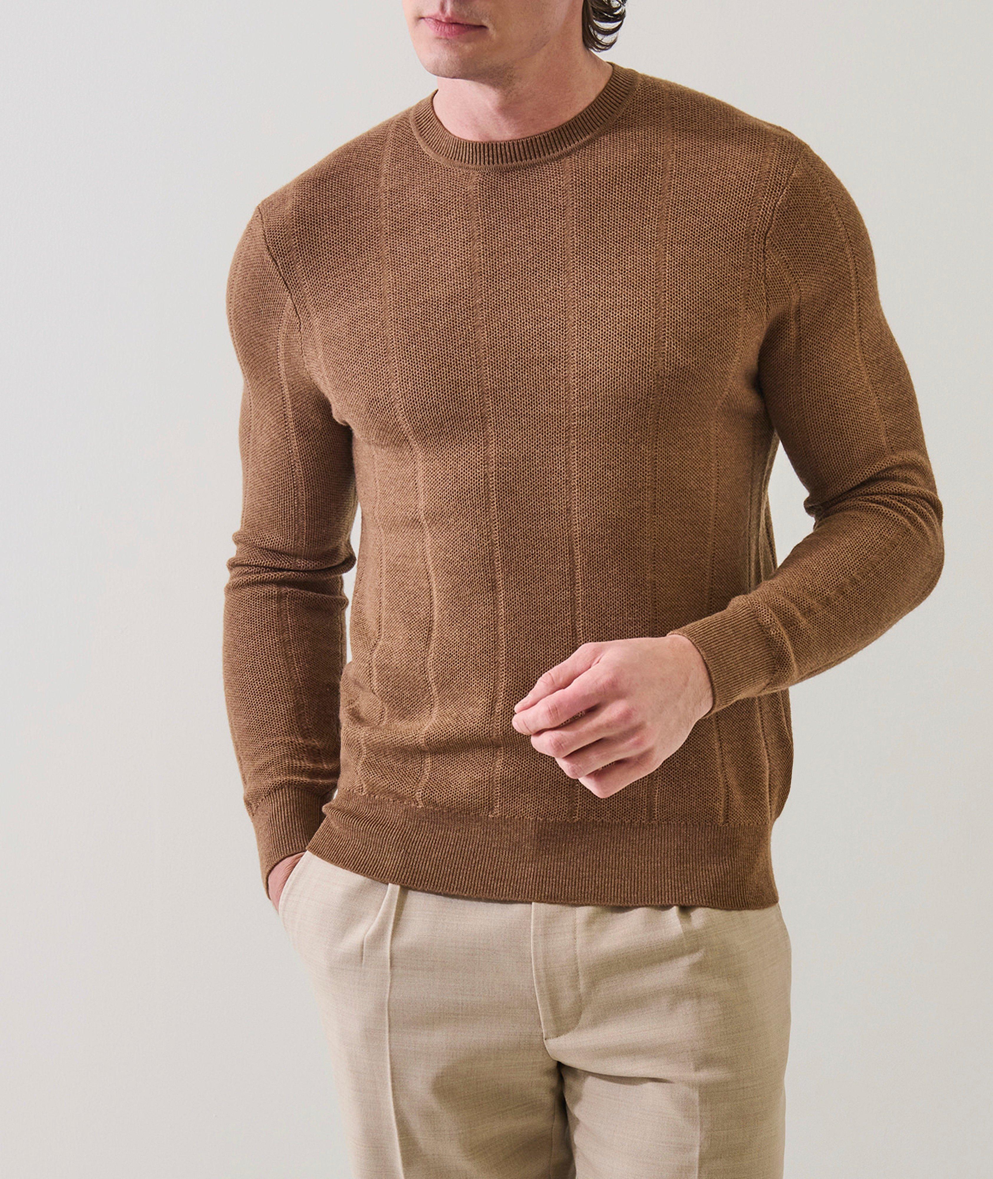 Mouliné Extrafine Drop Needle Crewneck Sweater image 1