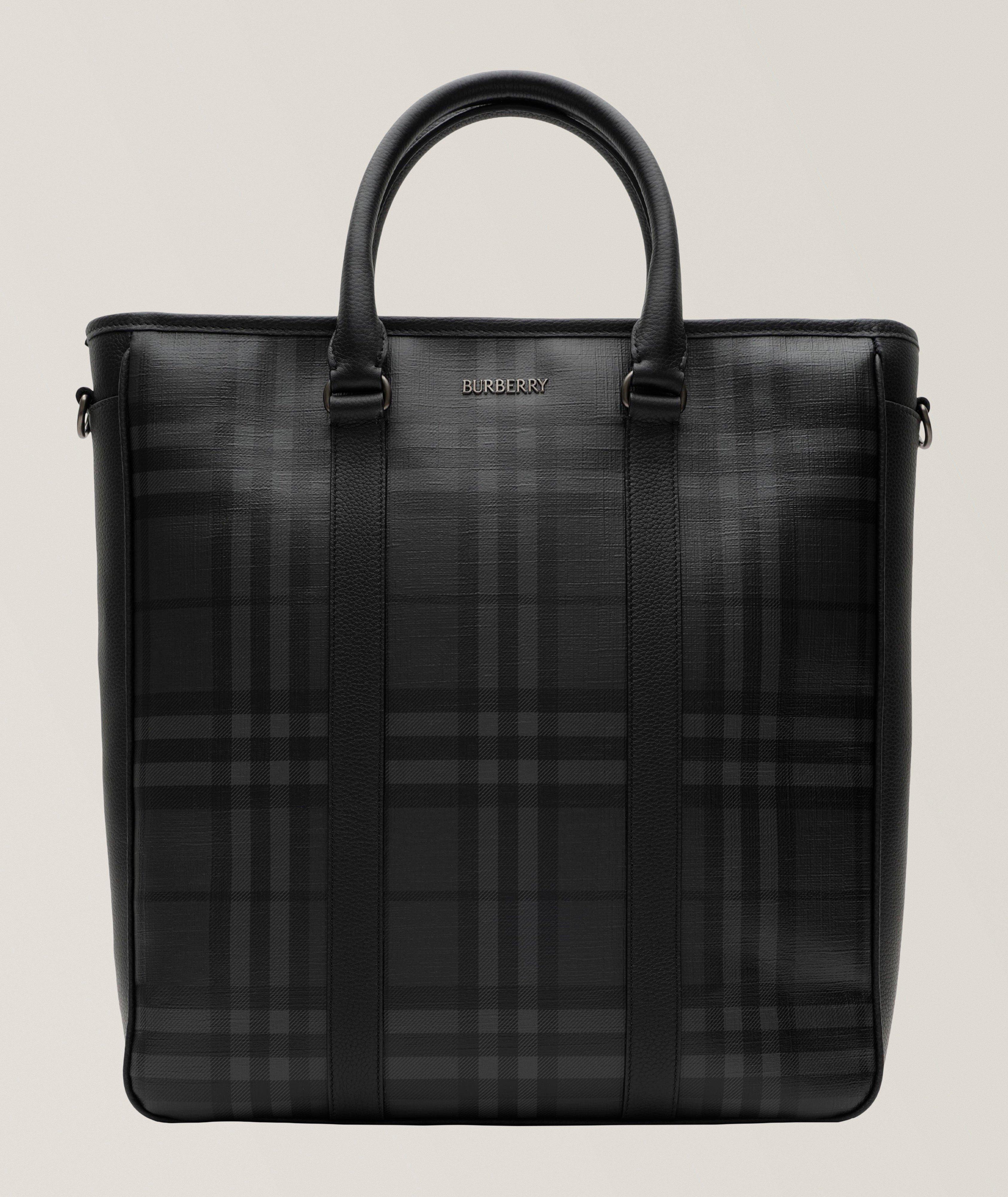 Burberry City Check North South Tote