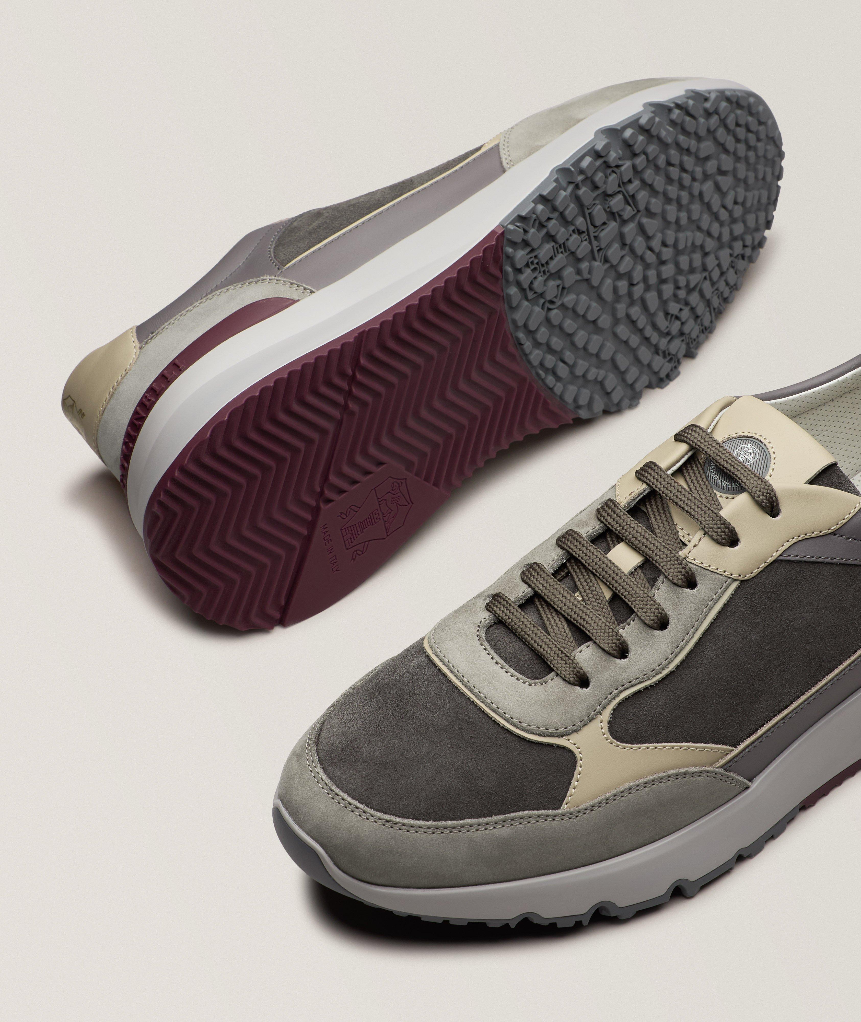 Brunello Cucinelli Multi-Panel Leather Sneakers | Sneakers | Harry