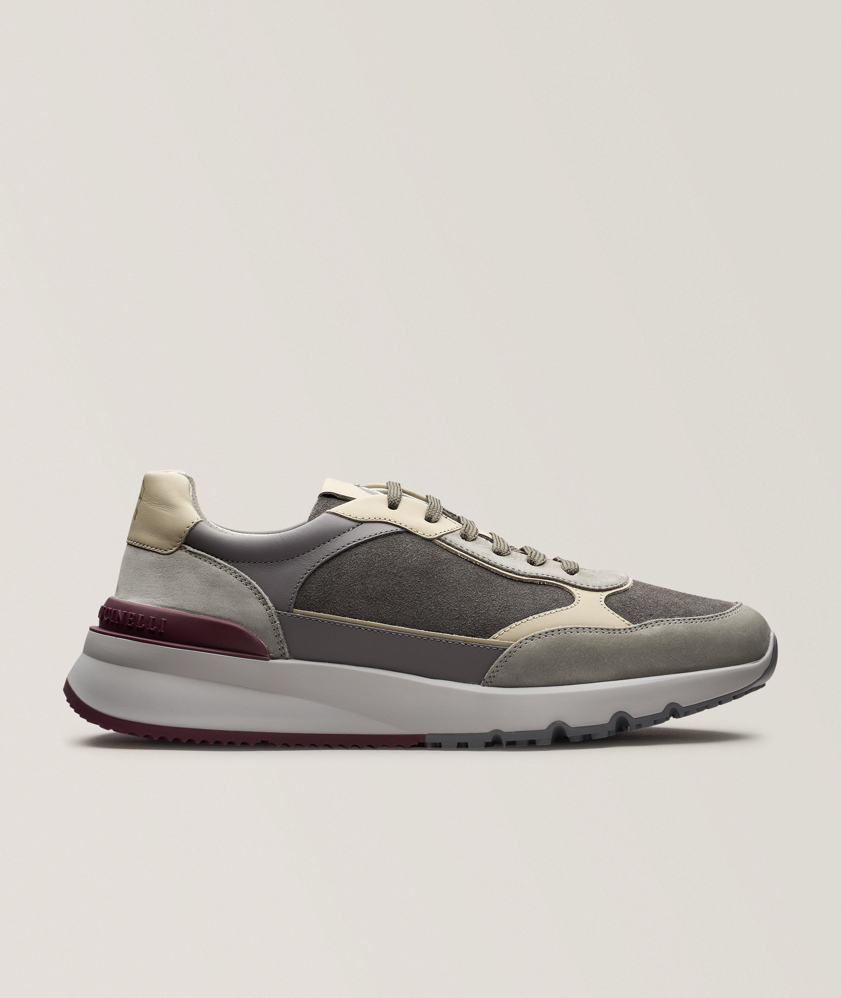Brunello Cucinelli Multi-Panel Leather Sneakers | Sneakers | Harry
