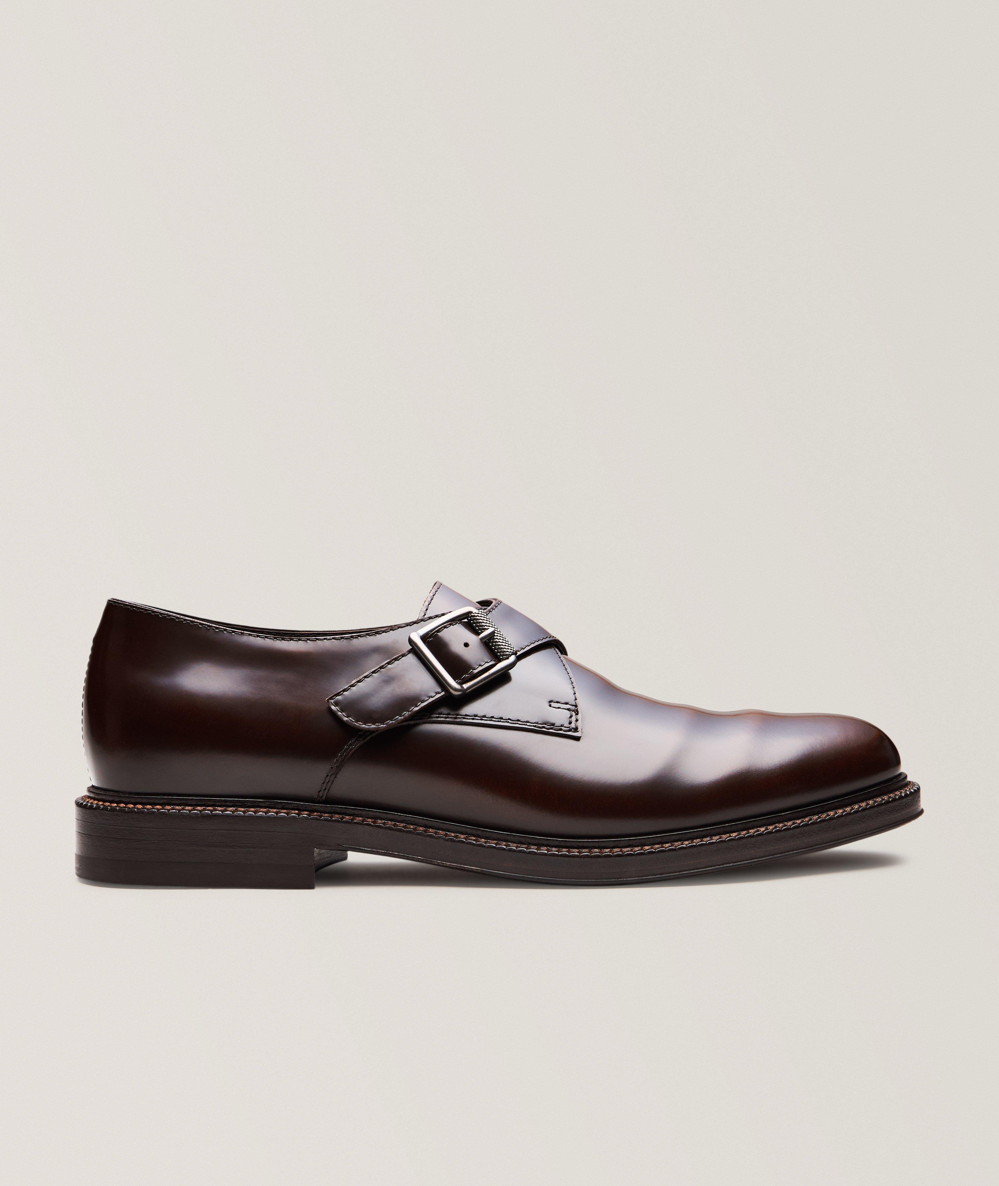 Brunello Cucinelli Chaussures bride simple en cuir