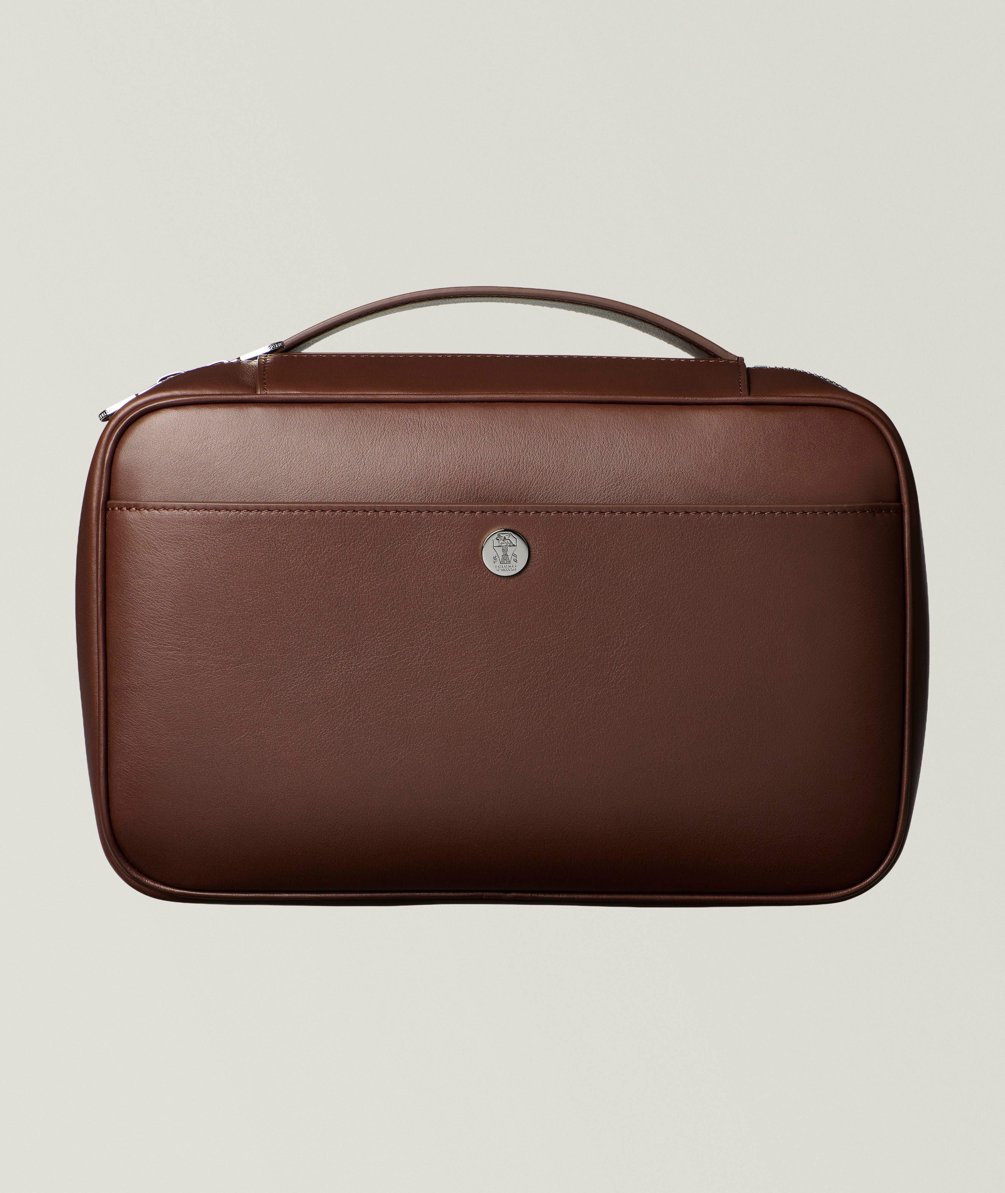 Burnished Leather Toiletry Bag  image 0