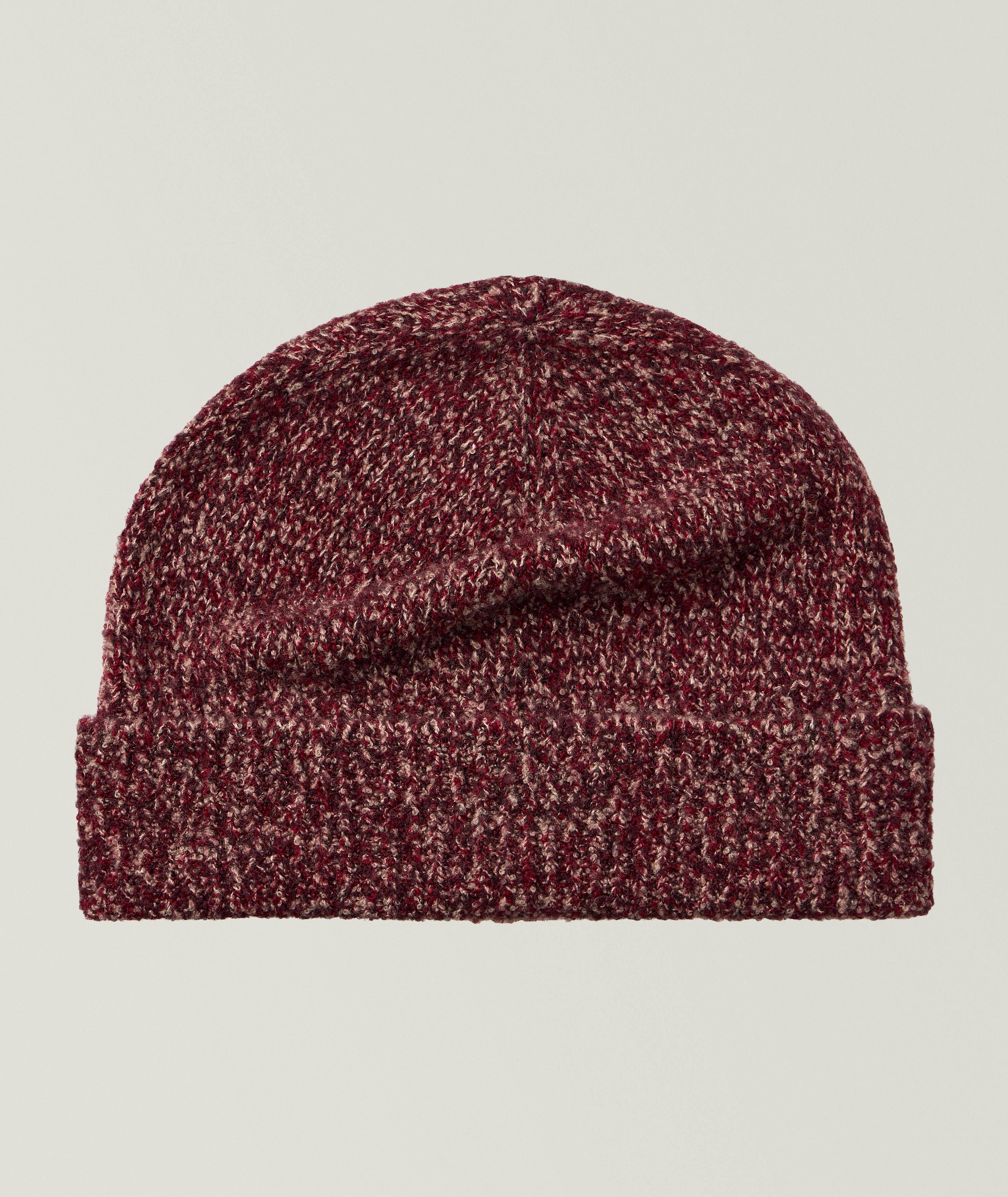 Brunello Cucinelli Marled Wool-Silk-Cashmere Knit Beanie