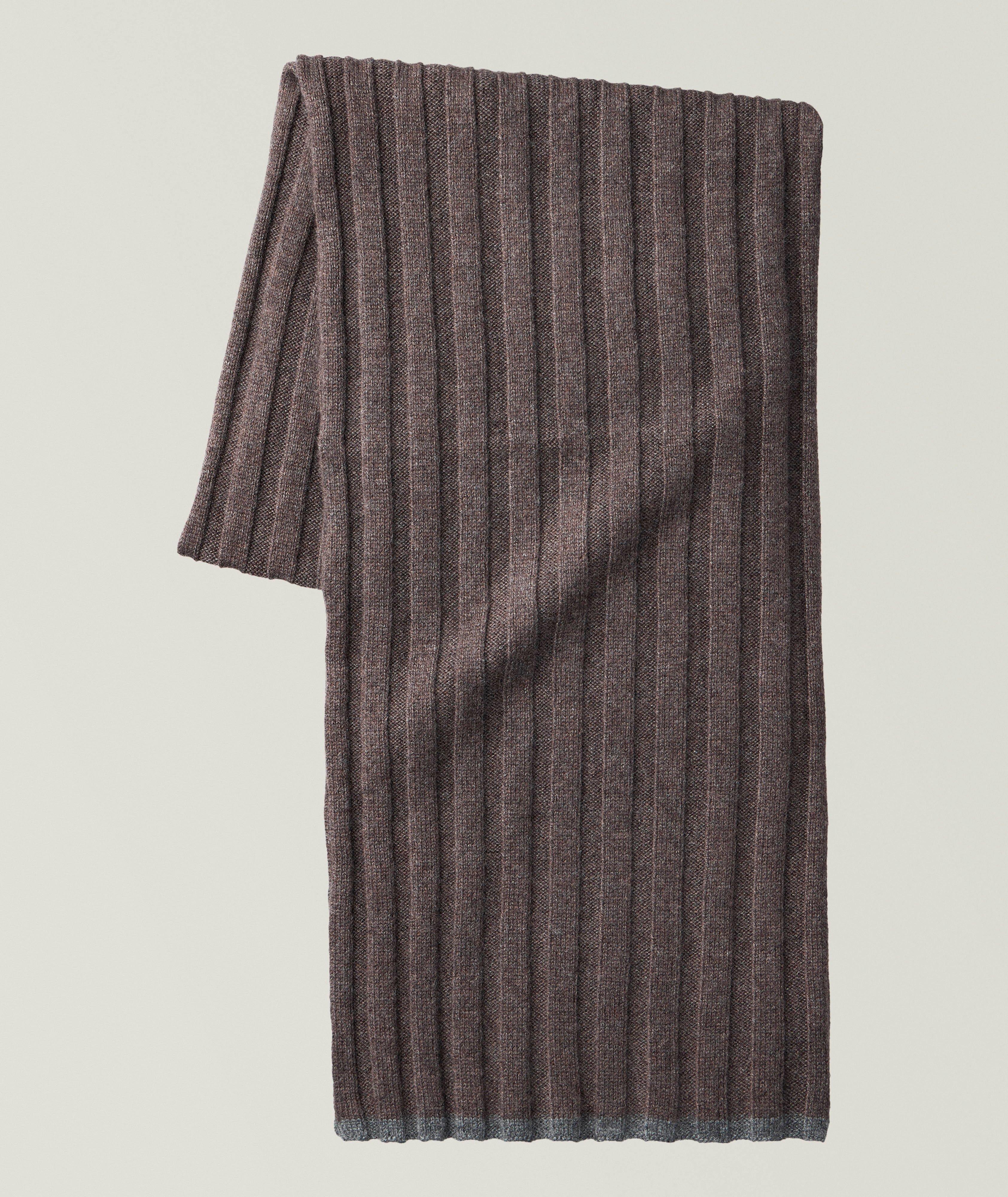 Ribbed Knit Cashmere Scarf image 0
