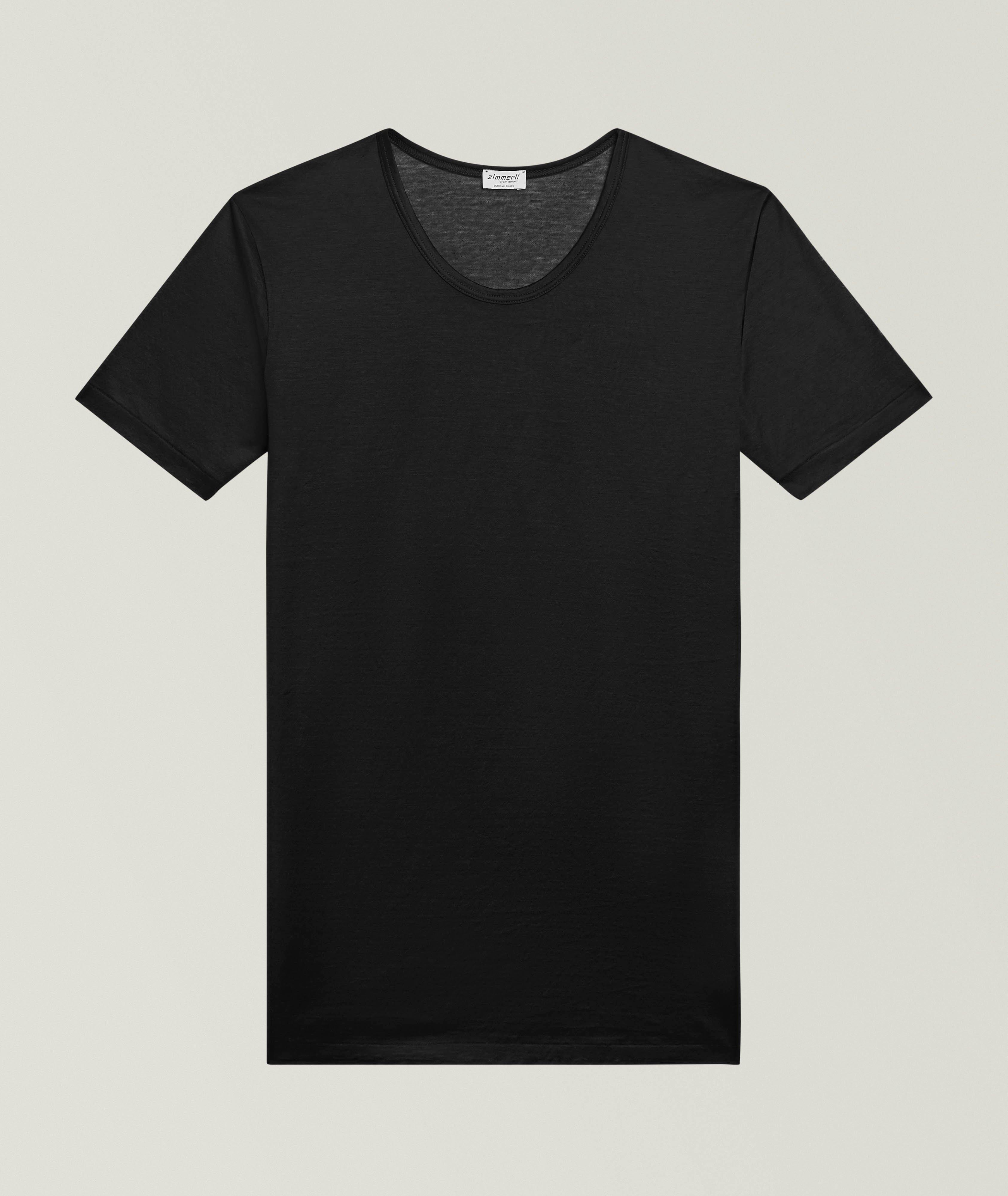 Zimmerli Sea Island Cotton Fine Collar T-Shirt | Underwear | Harry