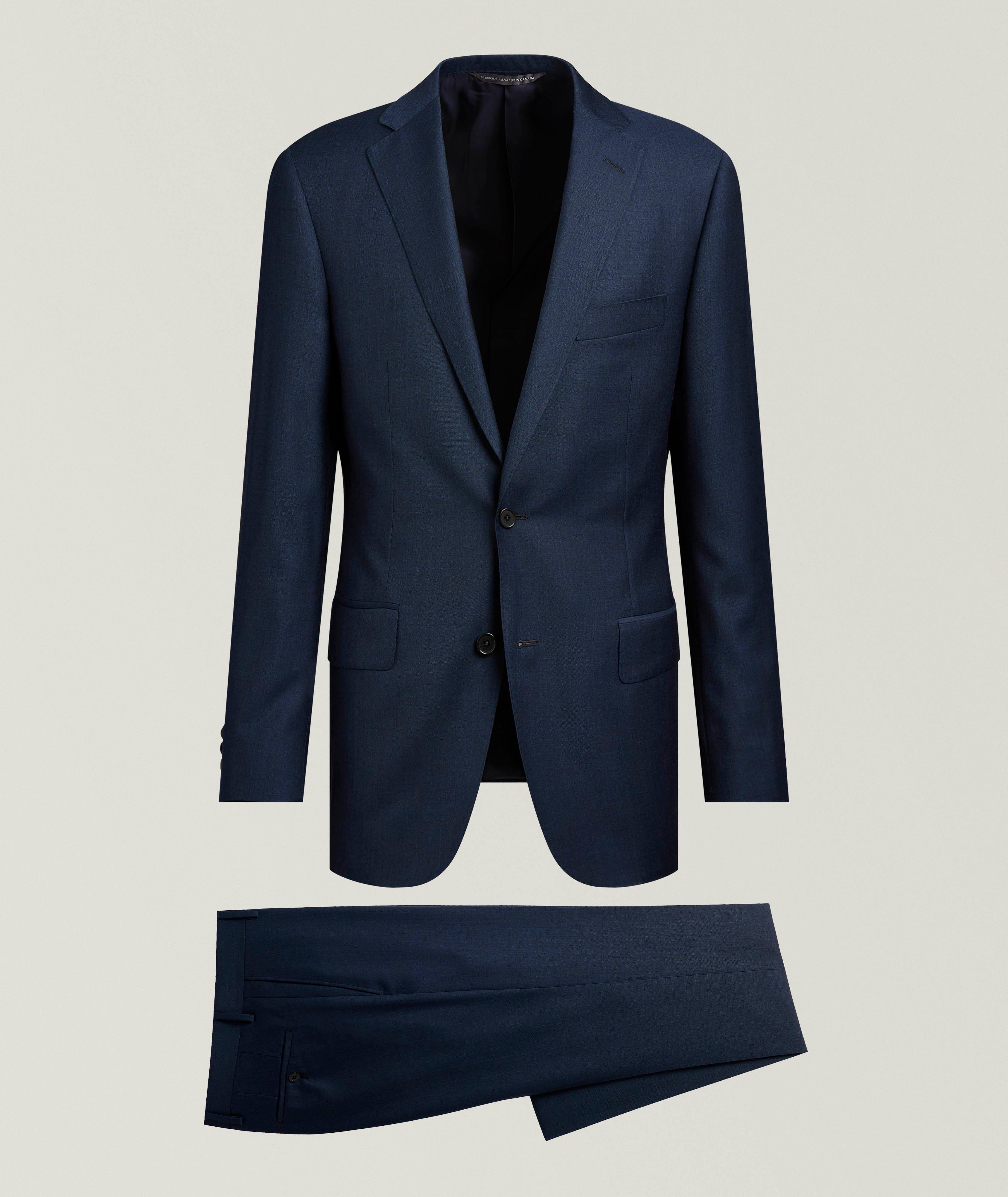 Samuelsohn Cosmo Sharkskin Wool Suit 