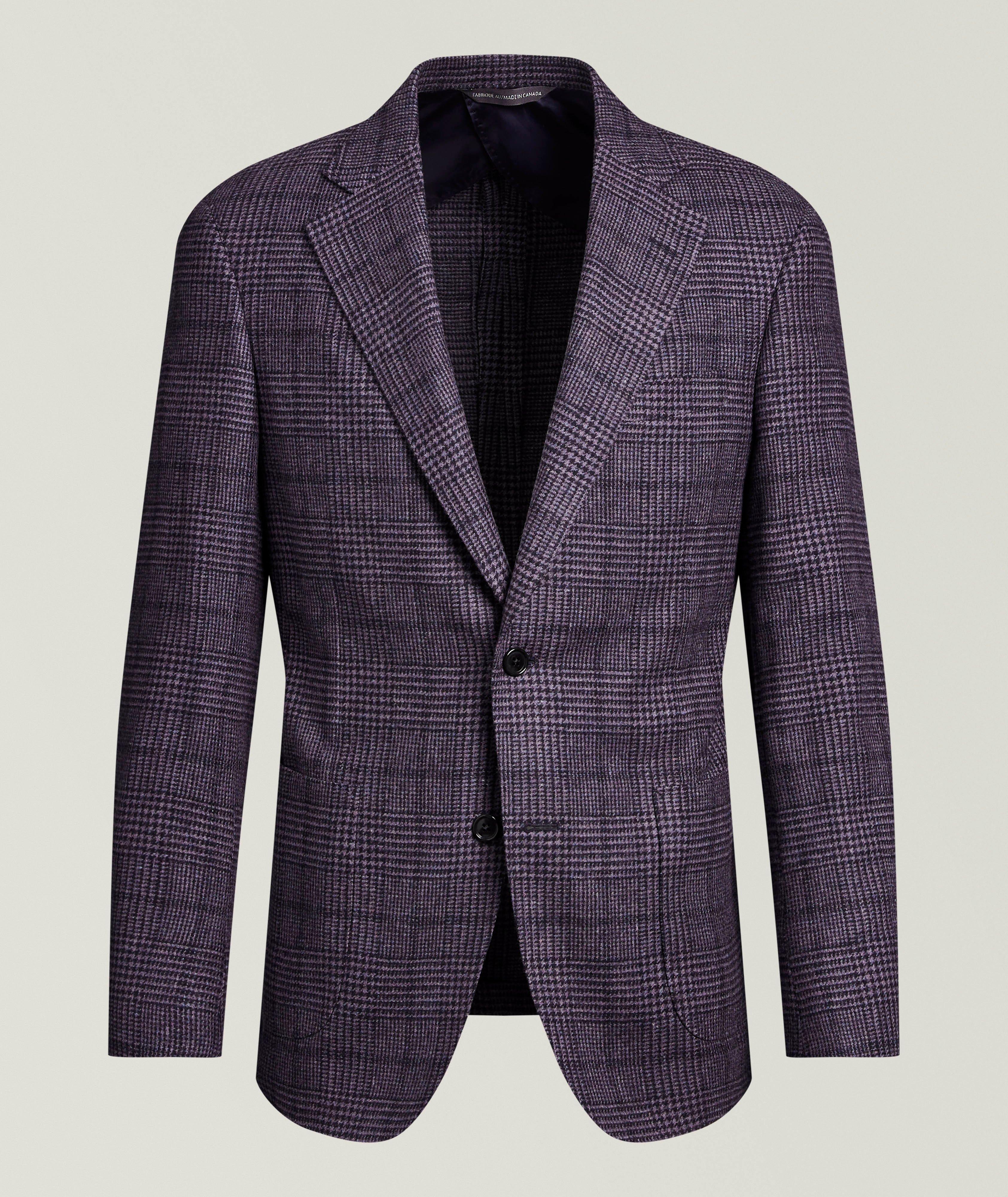 Samuelsohn Supersoft Plaid Wool-Cashmere Sport Jacket 