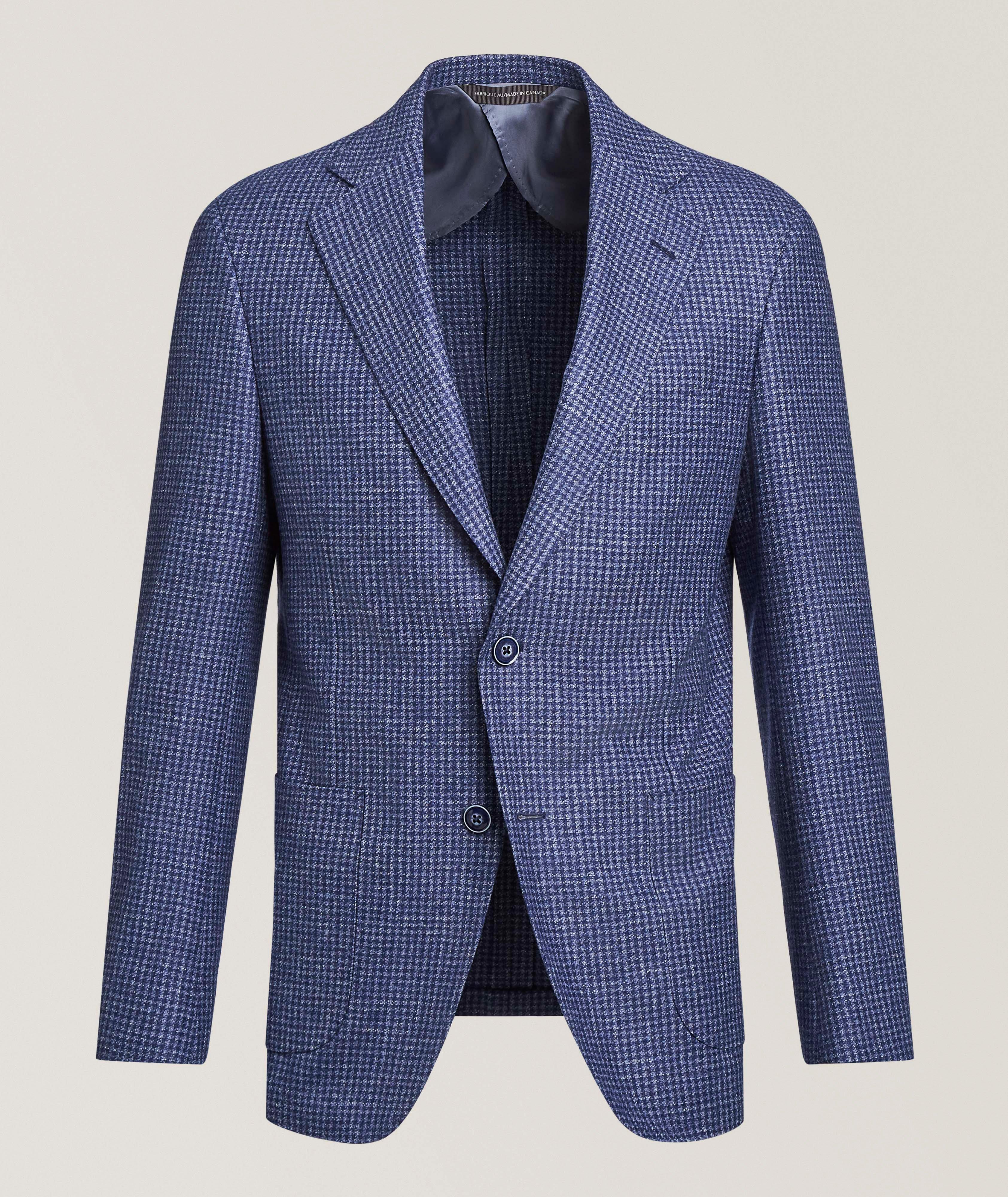Samuelsohn Houndstooth Wool-Blend Sport Jacket 