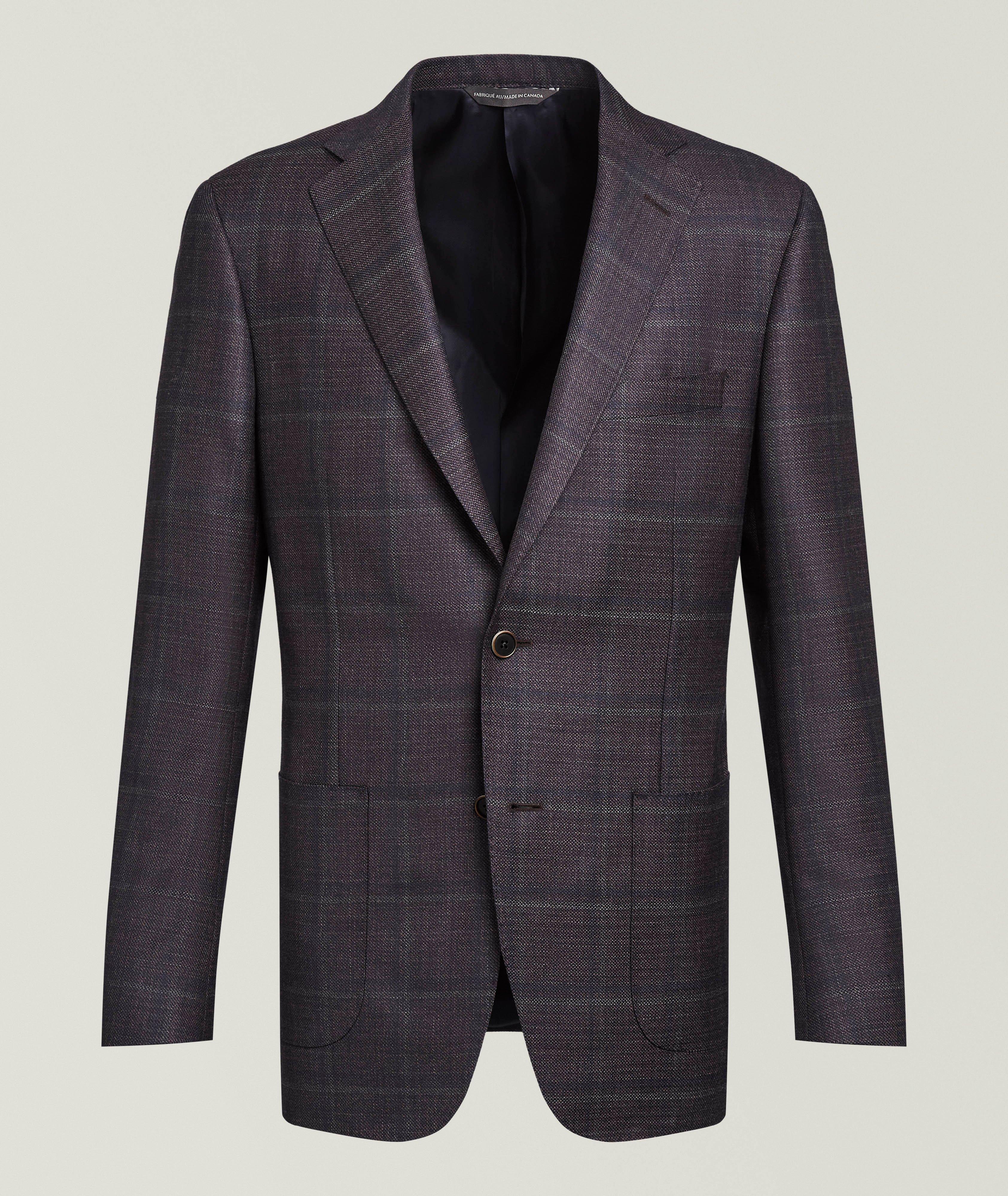Samuelsohn Veston laine carreaux fenêtre Cosmo