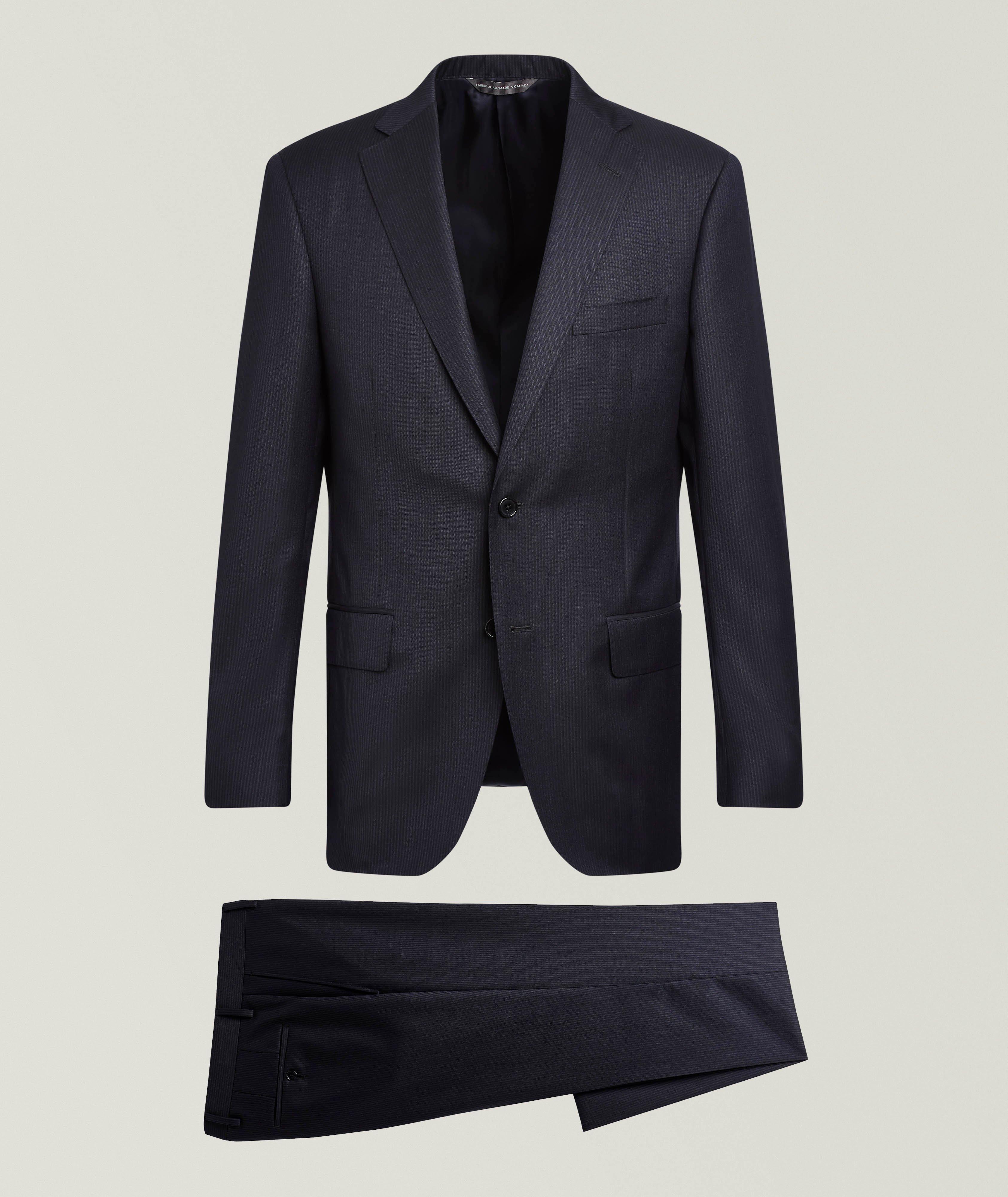 Samuelsohn Cosmo Micro-Stripe Wool Suit