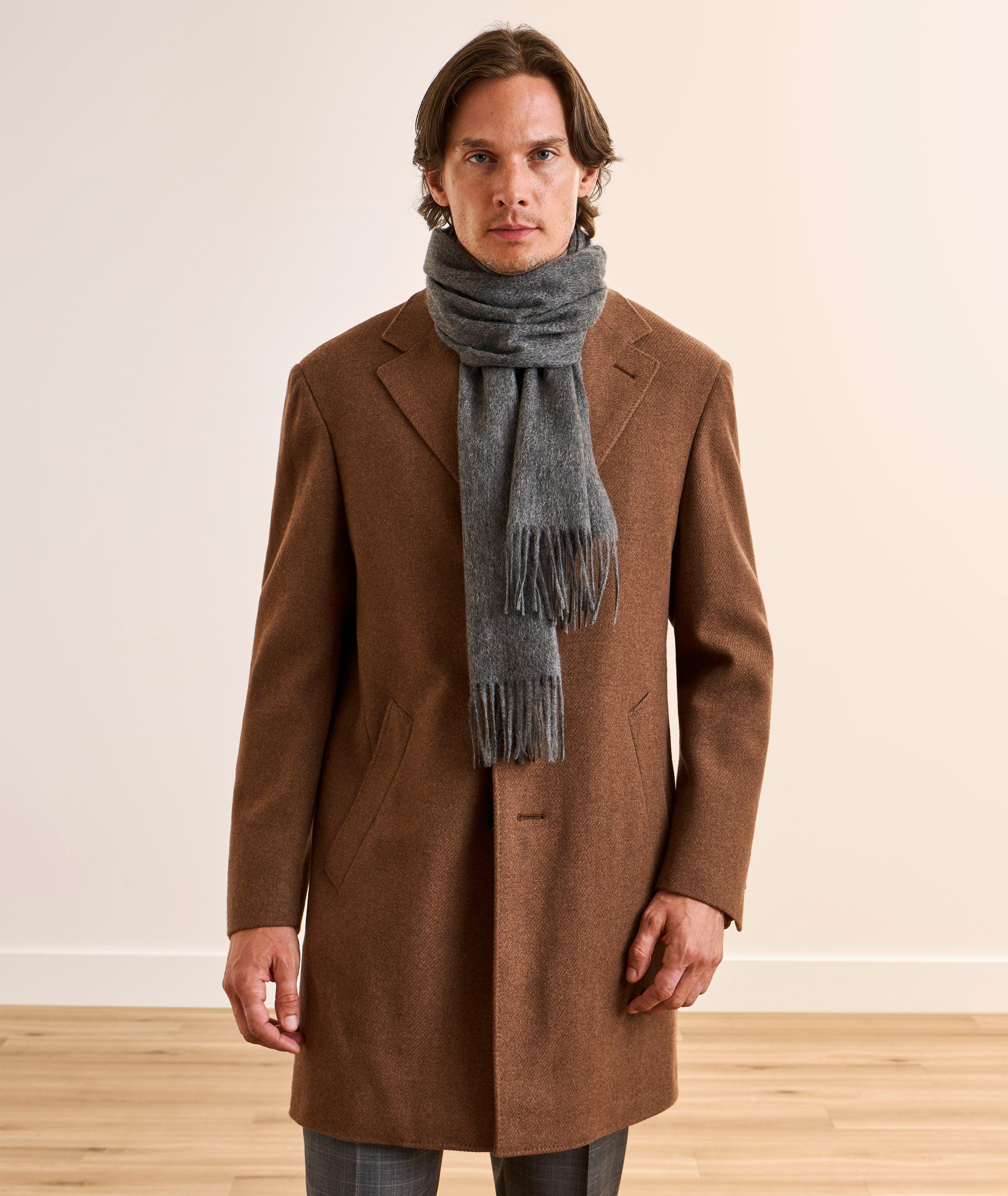 Fringed Cashmere Scarf image 0