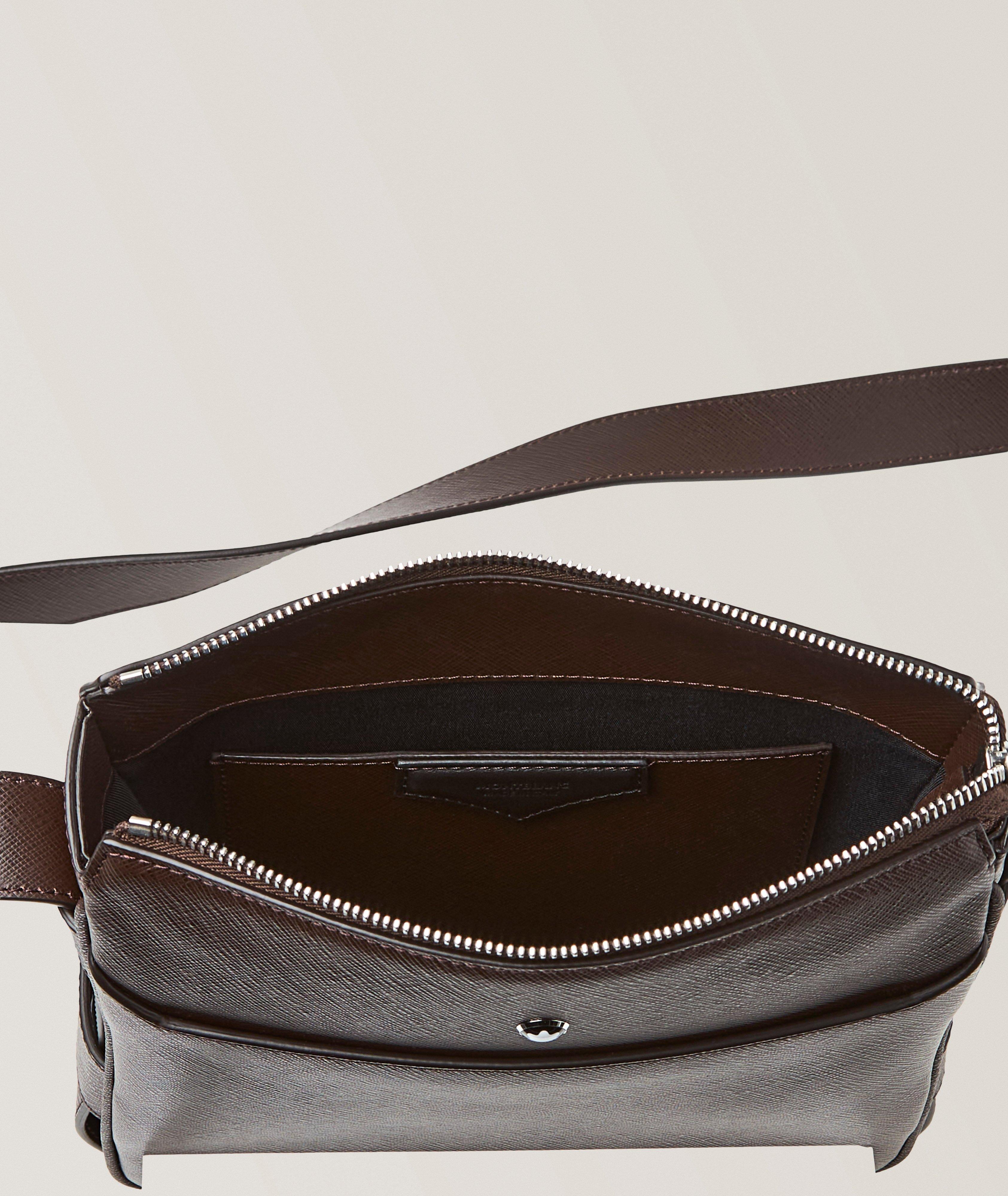 Sartorial Leather Vertical Belt Messenger Bag image 2
