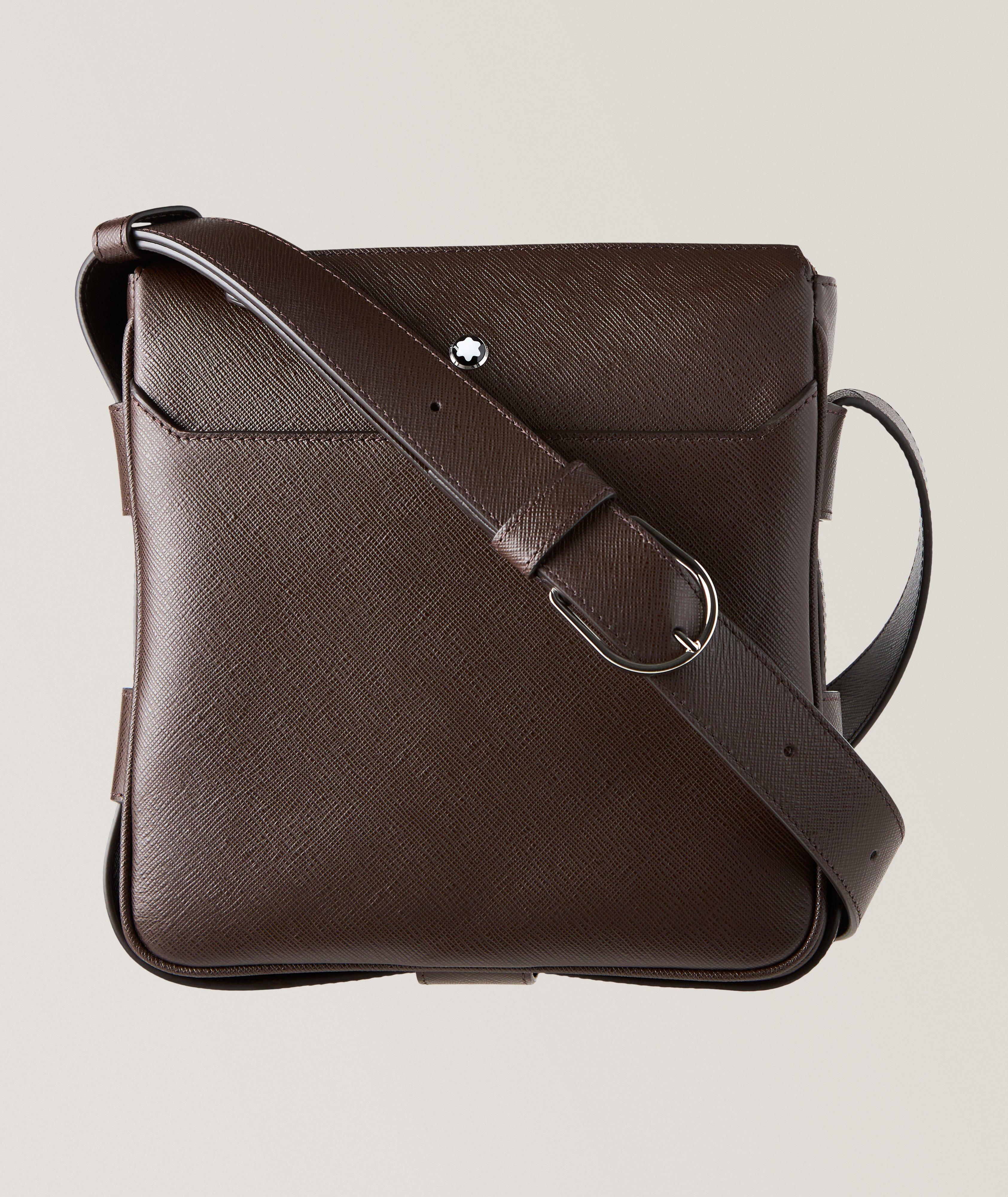 Montblanc Sartorial Leather Vertical Belt Messenger Bag
