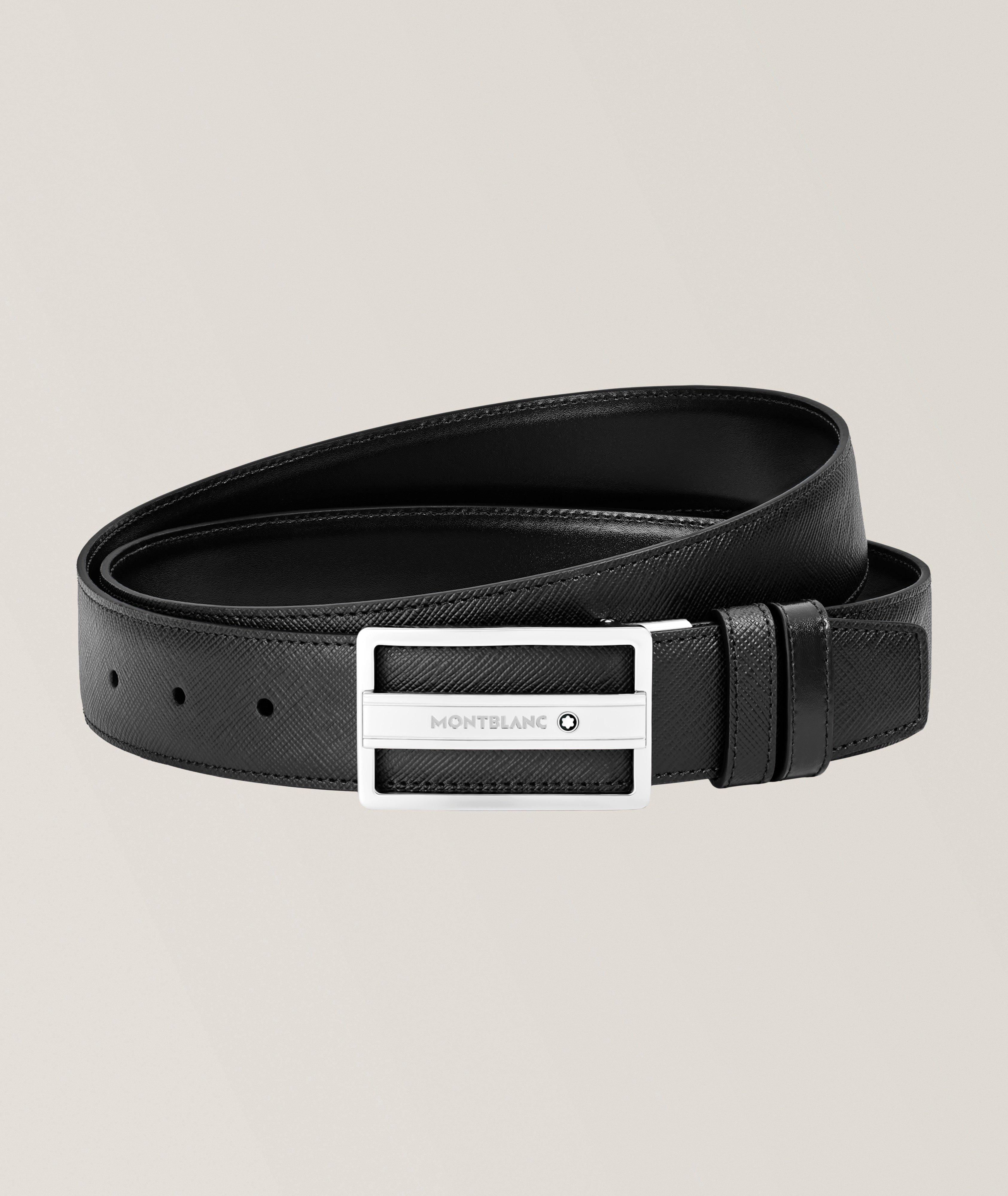 Montblanc Reversible Logo Plate Sartorial Leather Belt 