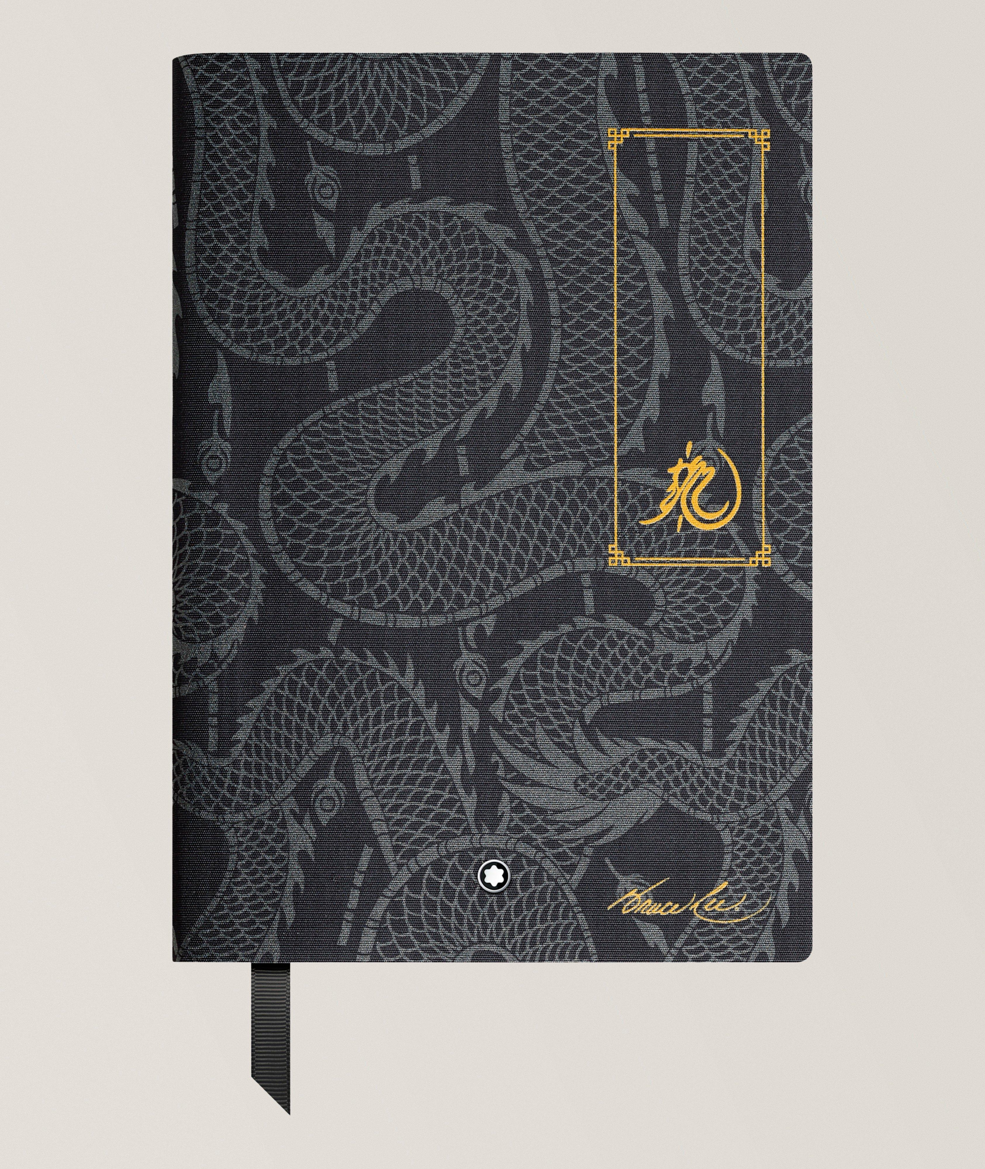 Montblanc MB BLK GC HOMAGE TO BRUCE LEE LTHR LINED MEDIUM NOTEBOOK