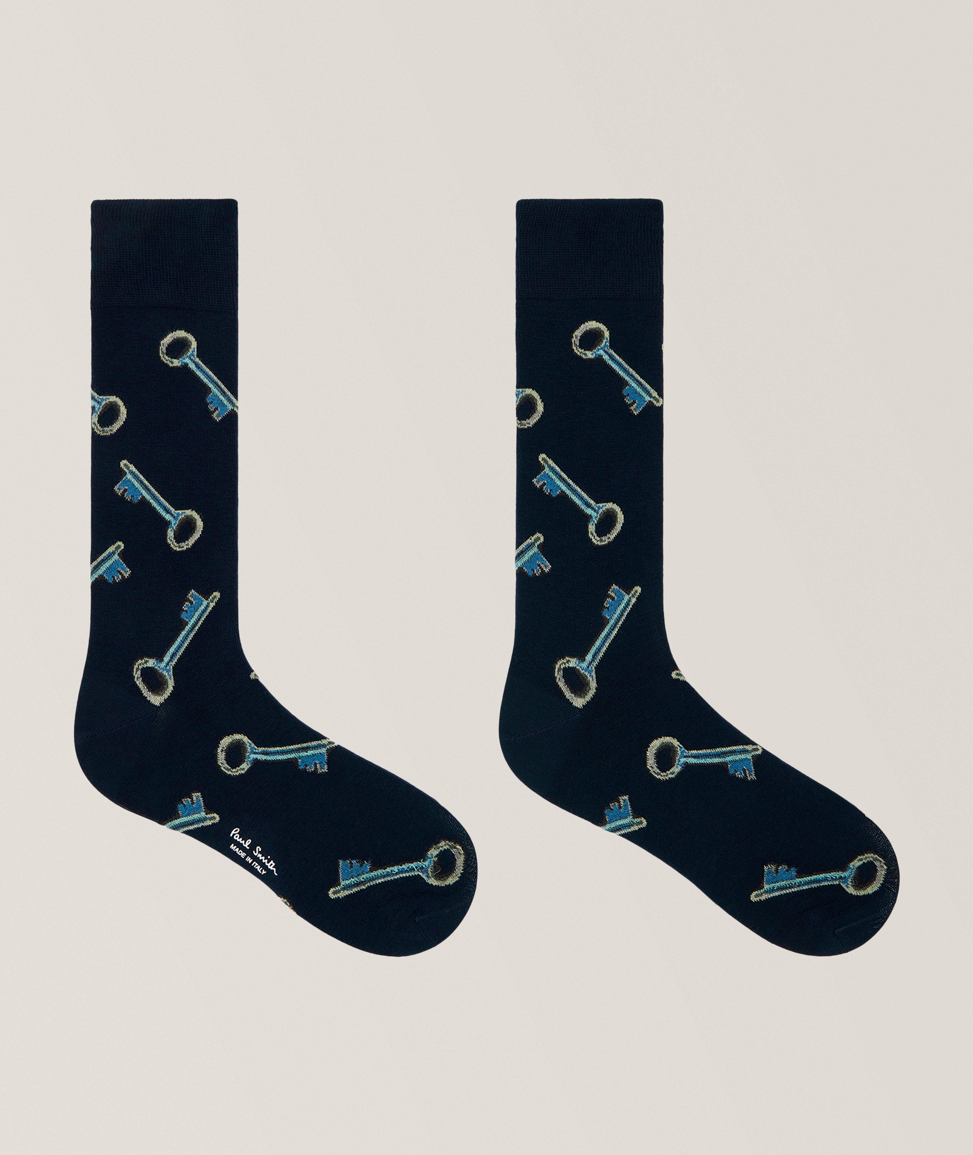 Keys Stretch-Cotton Socks image 1
