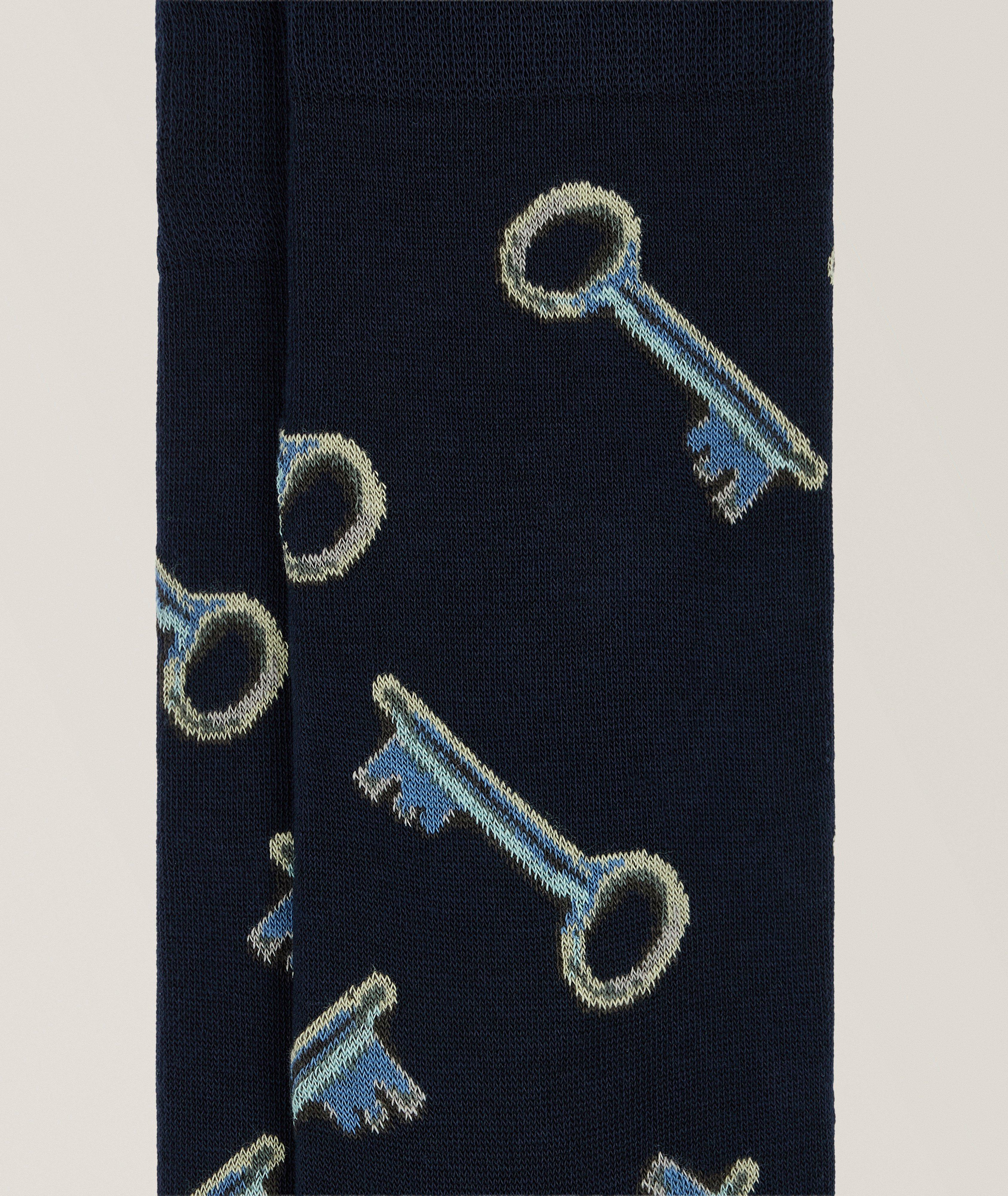 Keys Stretch-Cotton Socks image 2