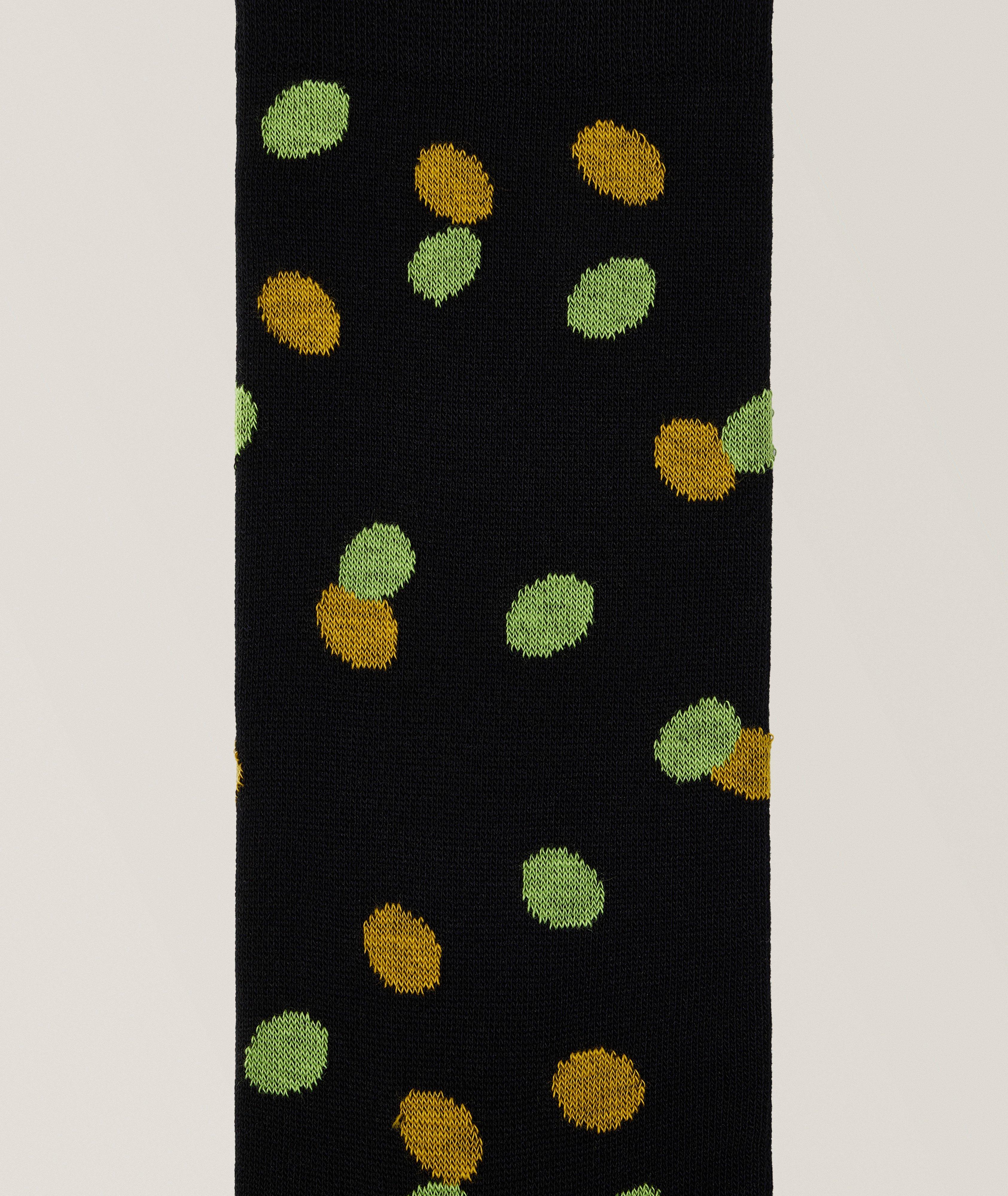 Shadow Polka Spot Stretch-Cotton Socks image 2