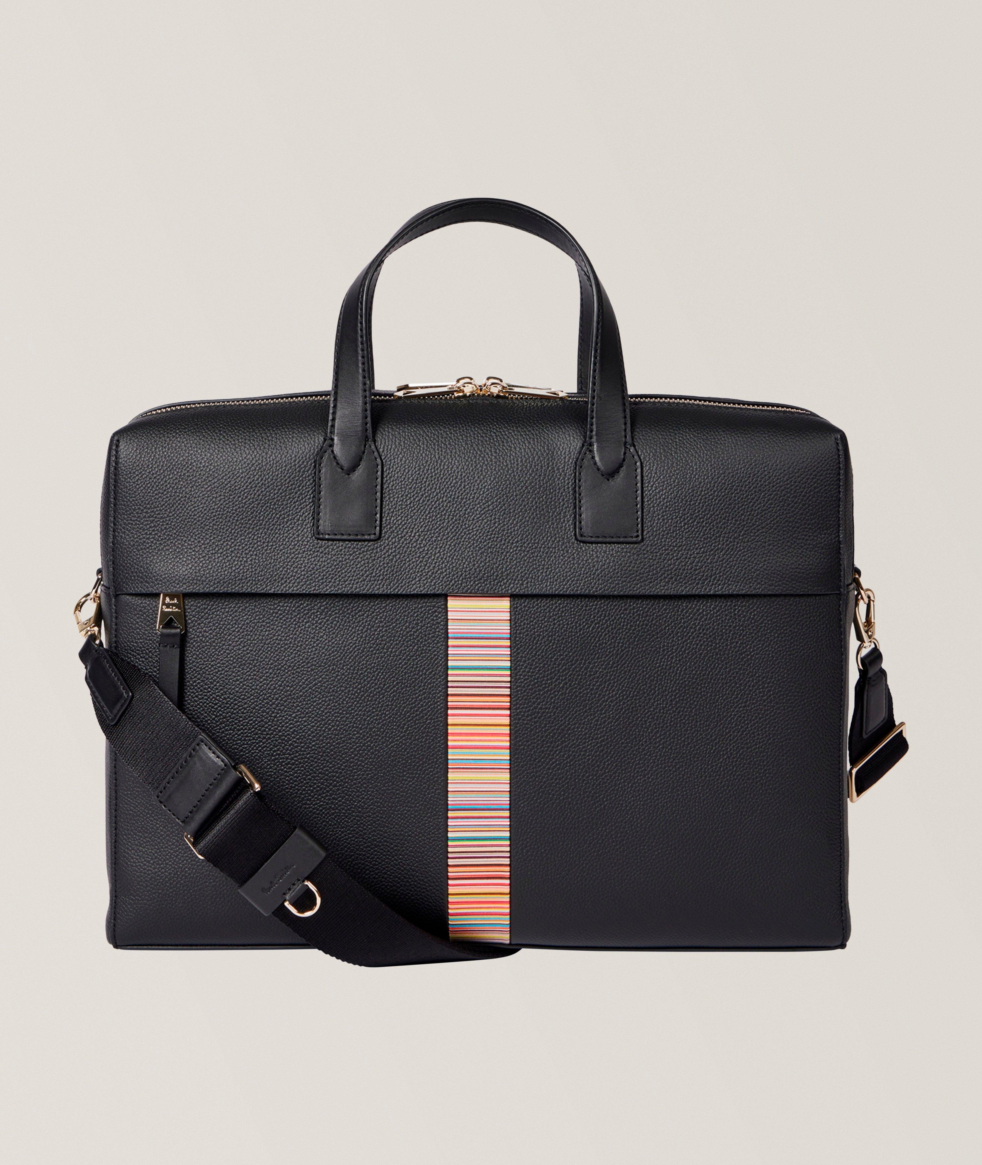 Paul Smith Leather Stripe Trim Double-Zip Folio | Bags & Cases