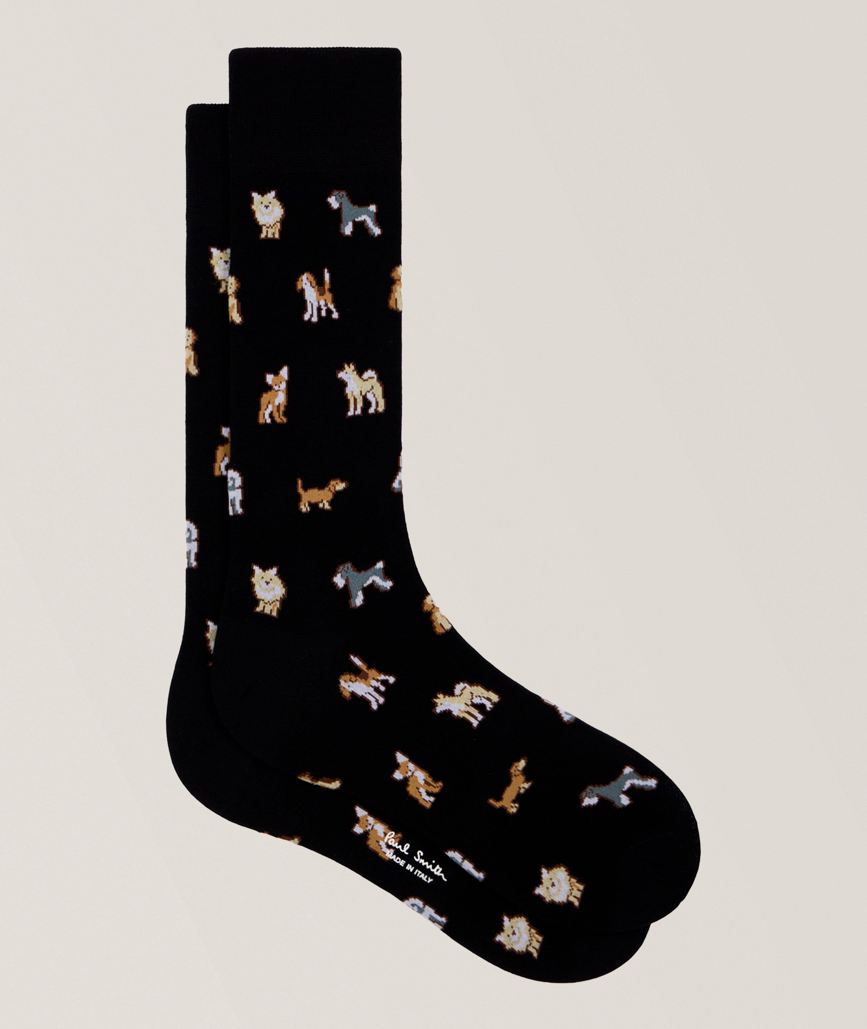 Paul Smith Kyoto Dog-Print Socks 