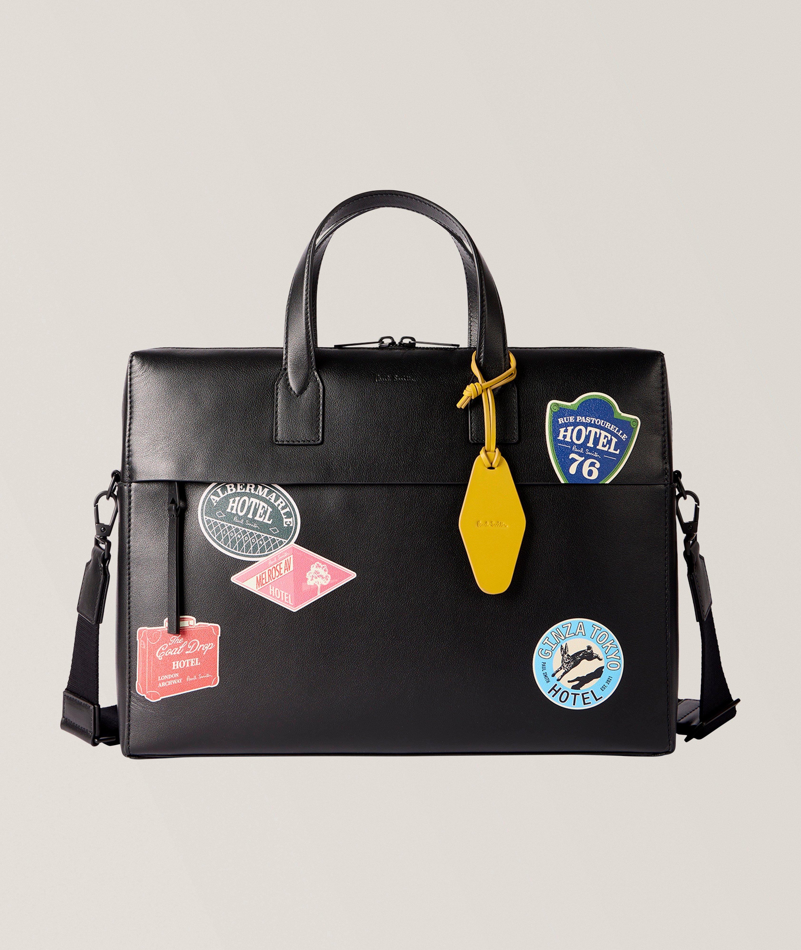 Paul Smith Hotel Stickers Leather Folio