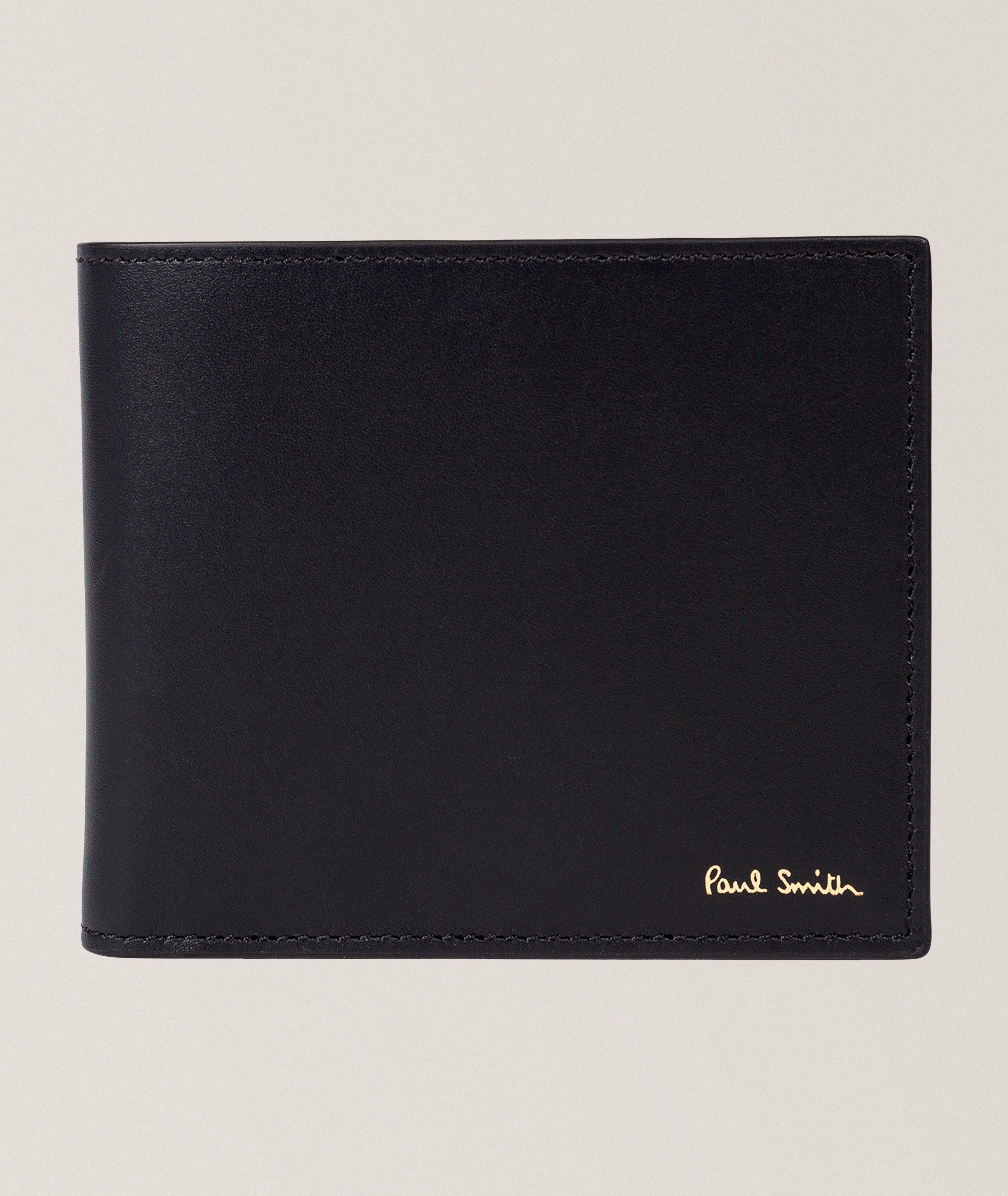 Paul Smith Interior Stripes Leather Bifold Wallet