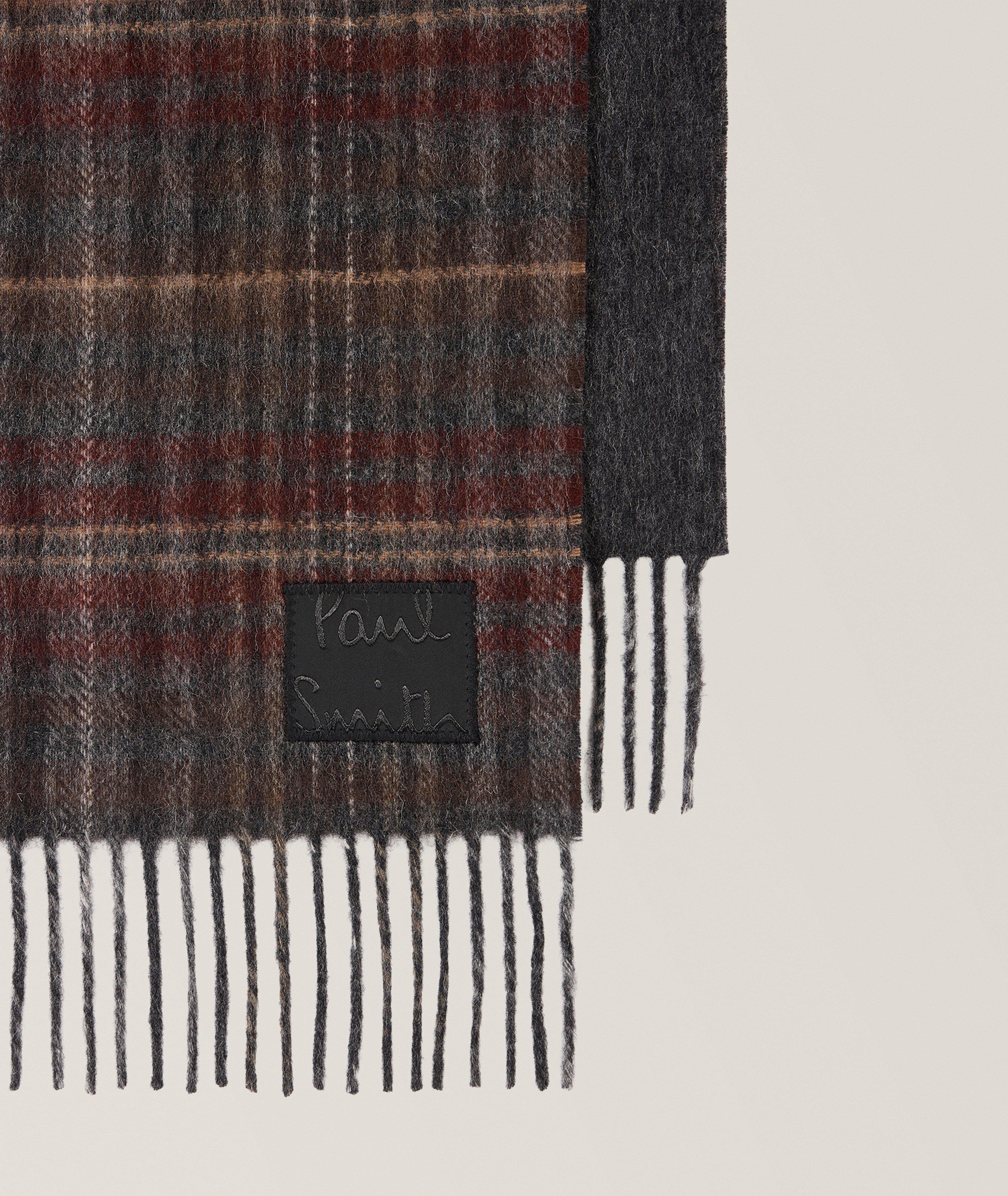 Check Lambswool Scarf  image 1
