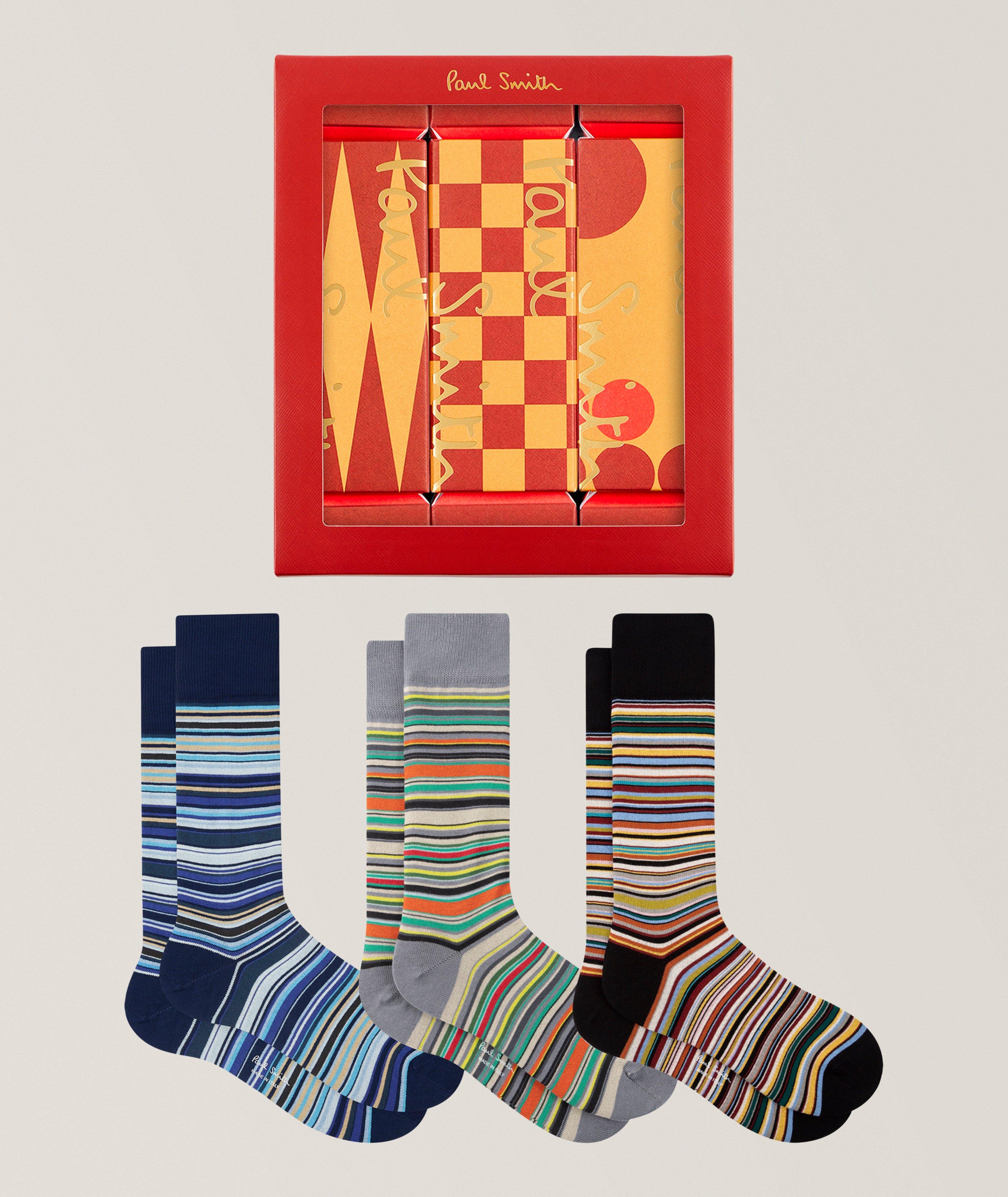 Signature Stripe Socks 3-Pack Cracker Set image 2