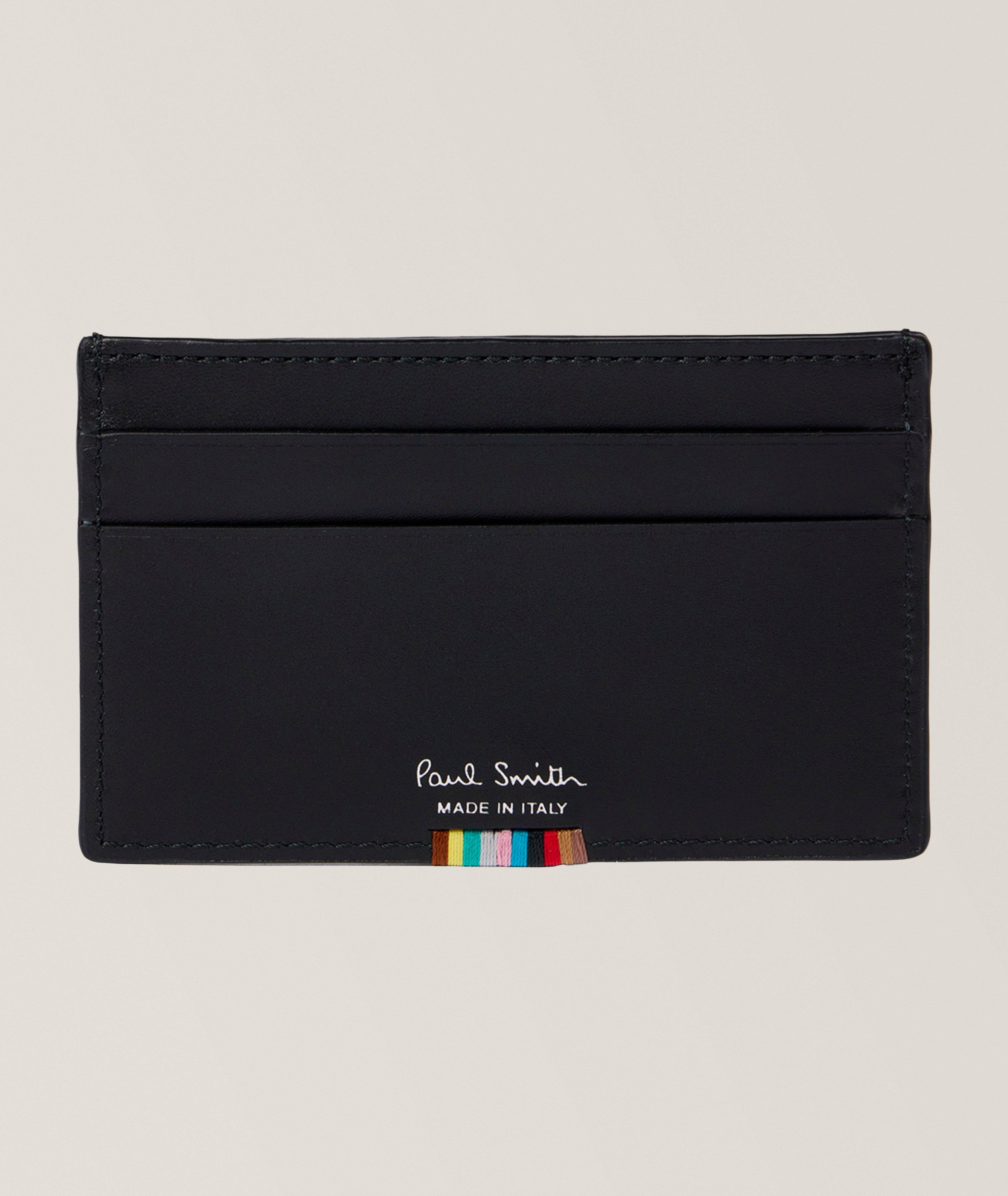 Paul Smith Signature Stripe Tab Leather Cardholder 