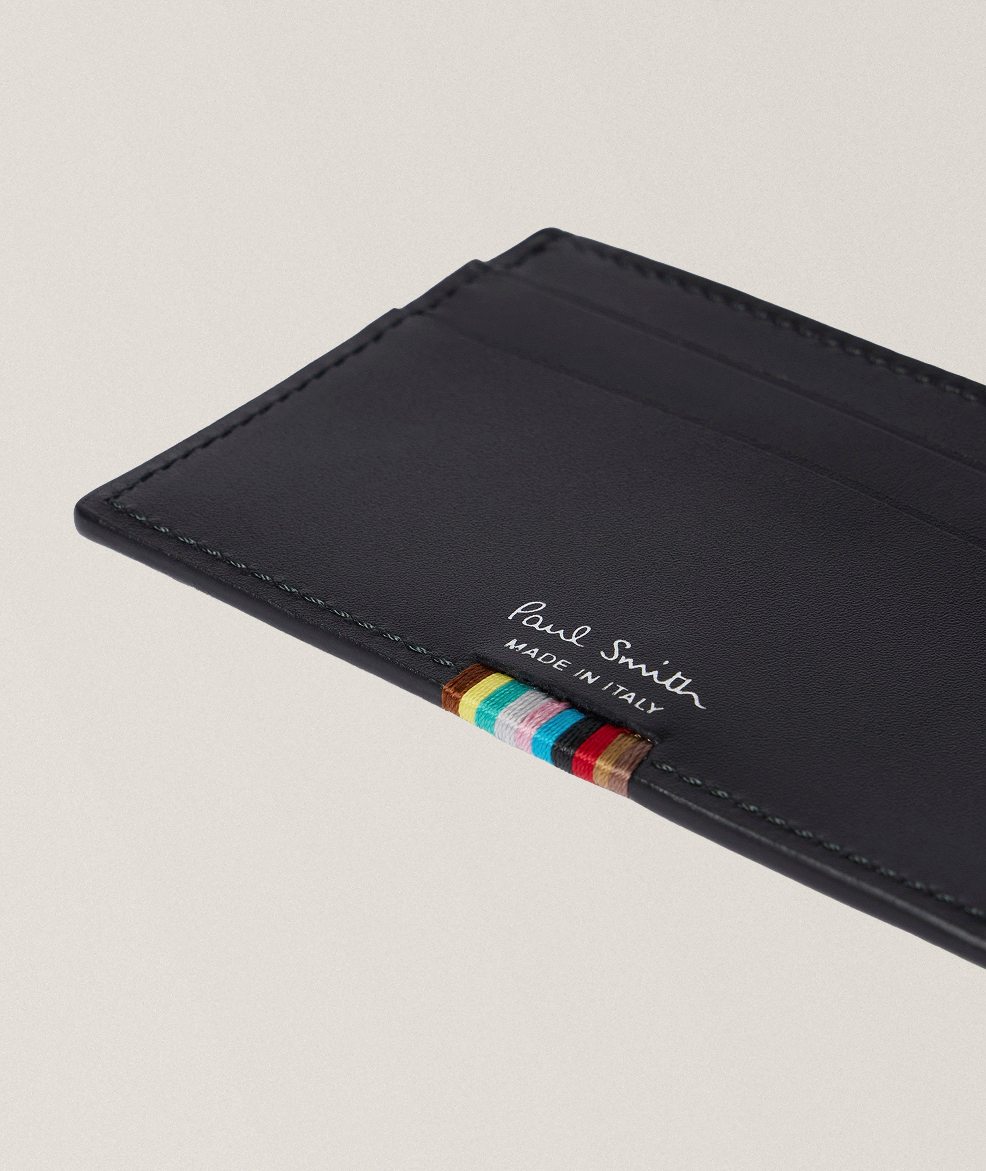 Signature Stripe Tab Leather Cardholder  image 2