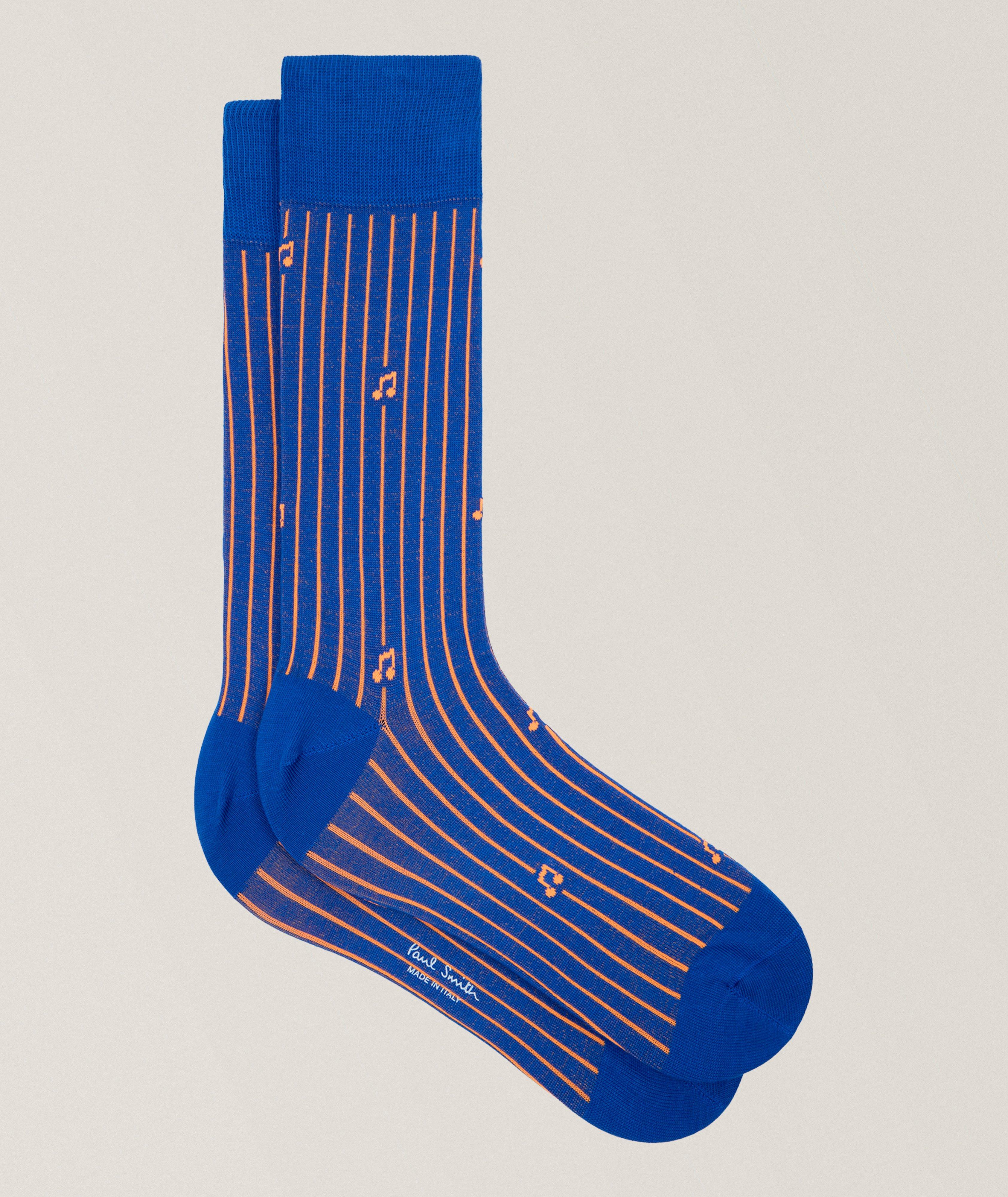 Paul Smith Othello Music Notes-Print Socks 
