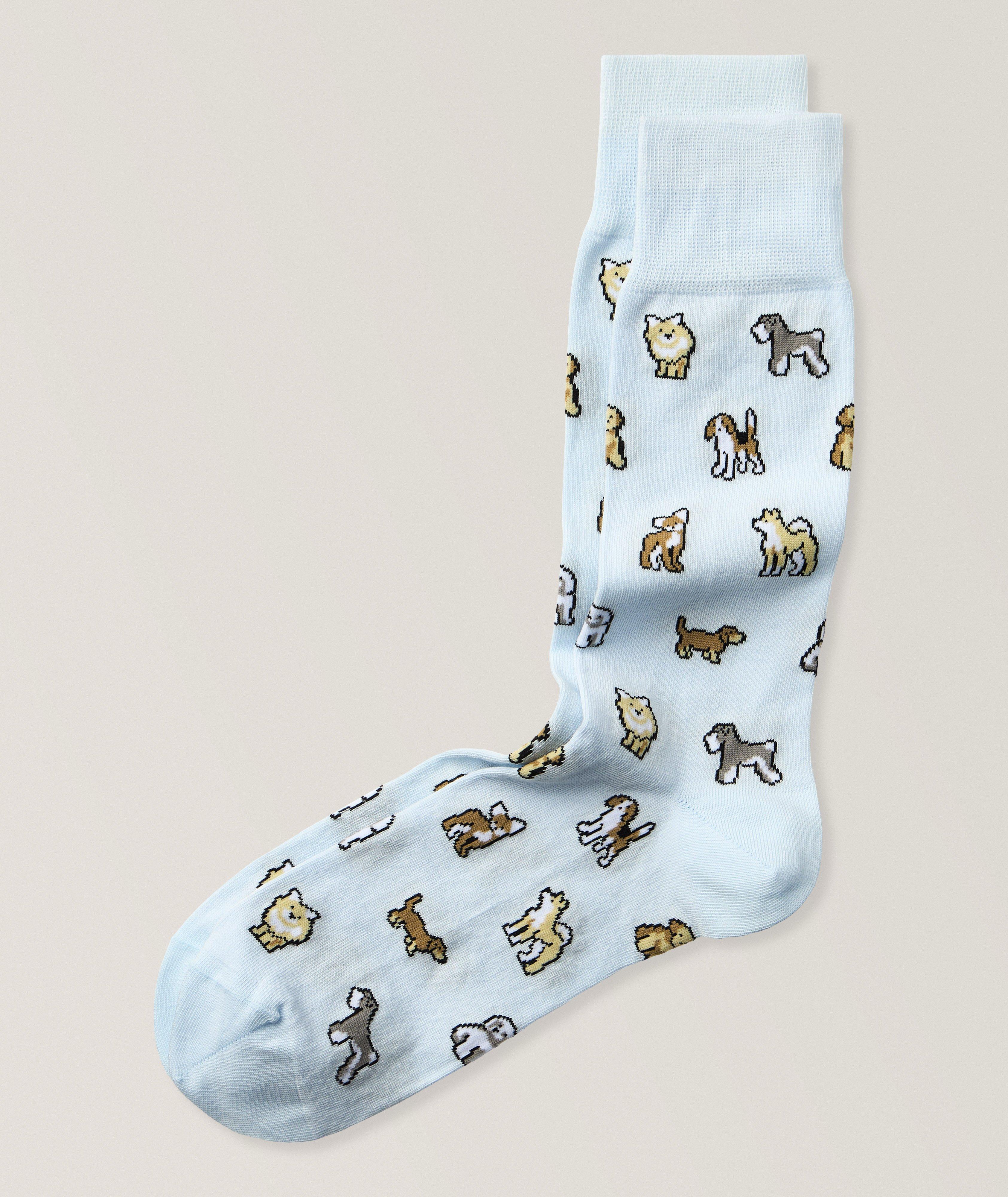 Paul Smith Kyoto Dog-Print Socks 