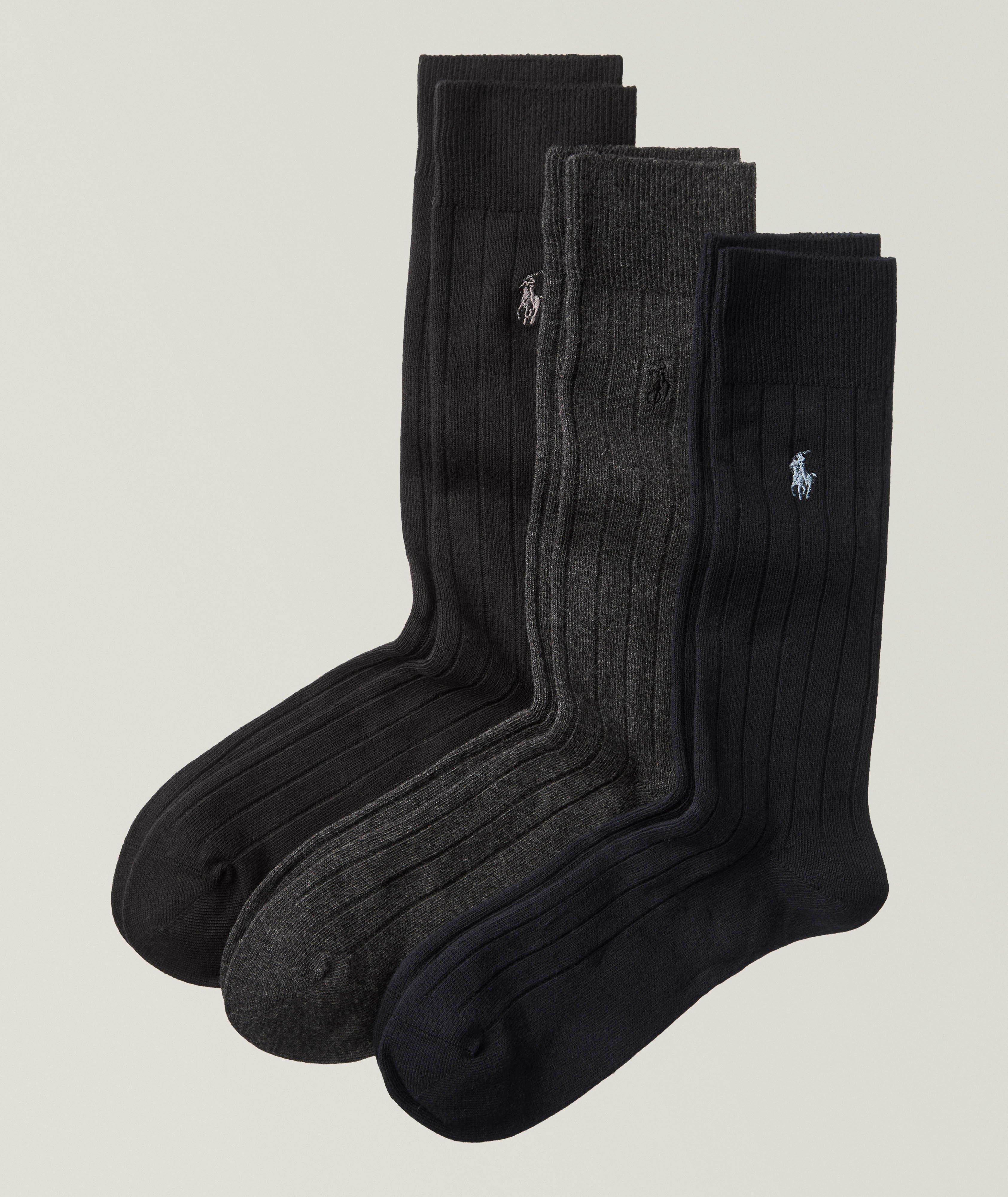 Polo Ralph Lauren 3-Pack Ribbed Socks 