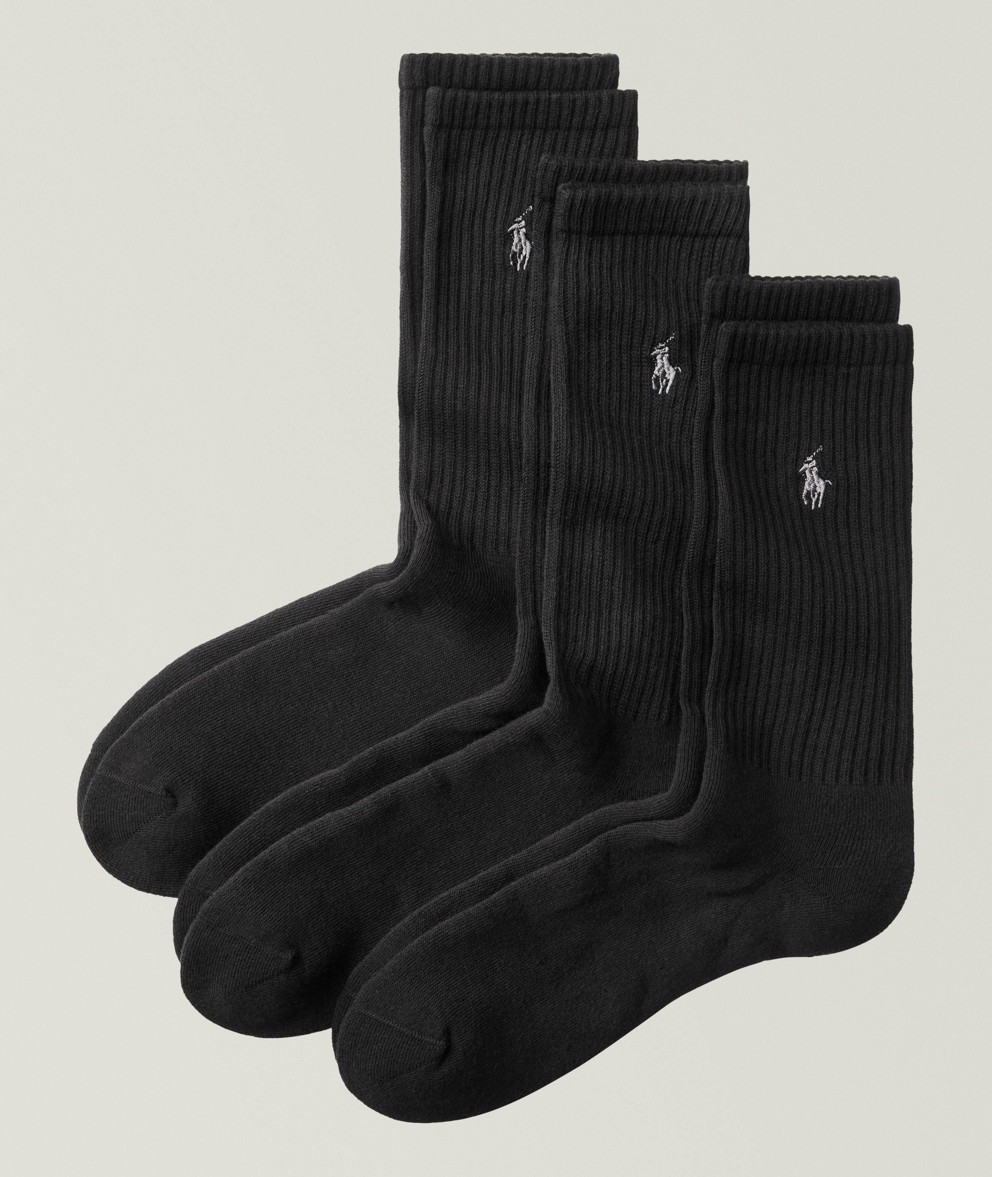 Polo Ralph Lauren 3-Pack Ribbed Crew Socks